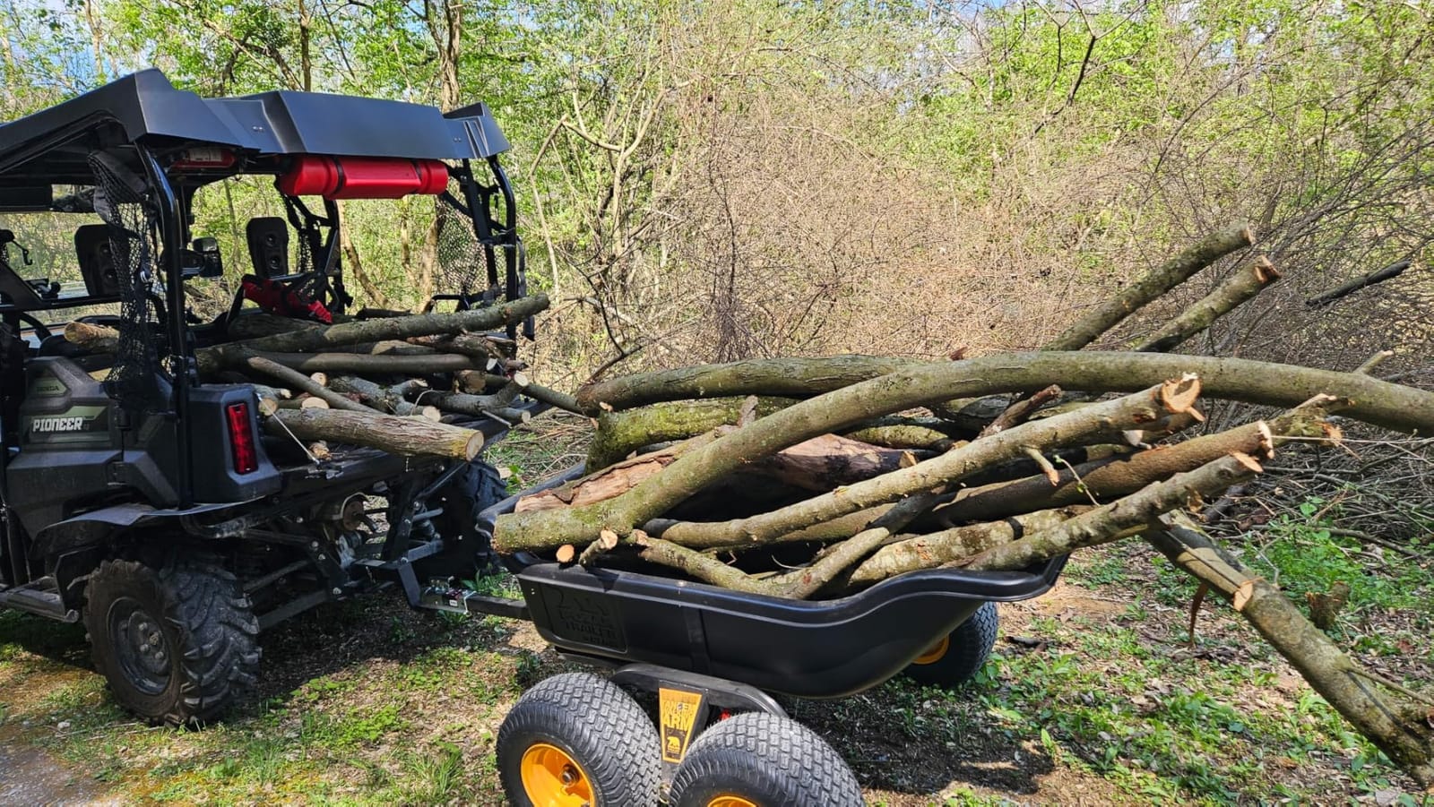 Polar TA1200 Tandem Axle Utility Trailer 1200 lb Capacity | Utility Trailer with 1200 Lb Capacity, 15-Ft Tub, Tandem Axles, Wide-Track Wheels, Sealed Bearings and Rust-Resistant Frame customer photo 2