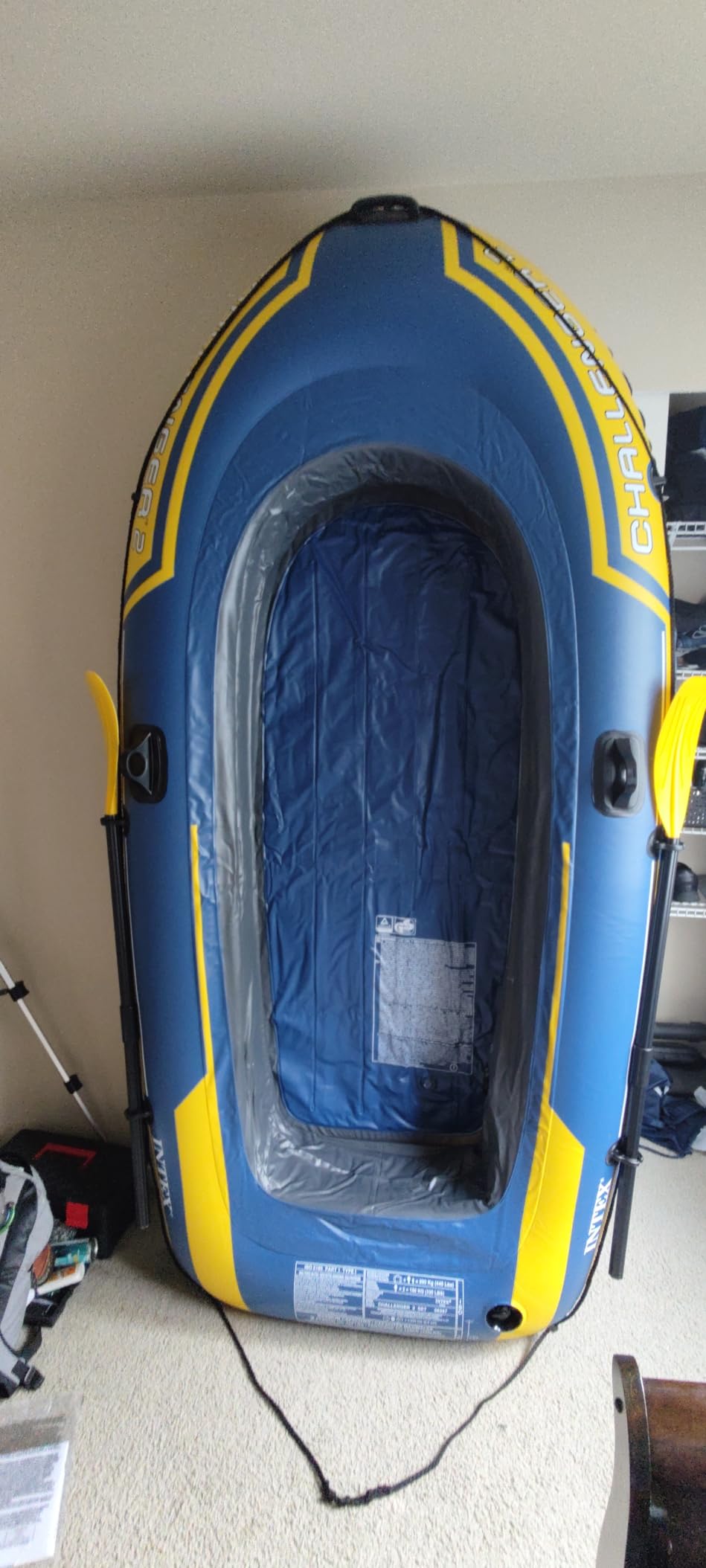 INTEX Challenger Inflatable Boat Set: Includes Deluxe 48in Boat Oars and High-Output Pump customer photo 2