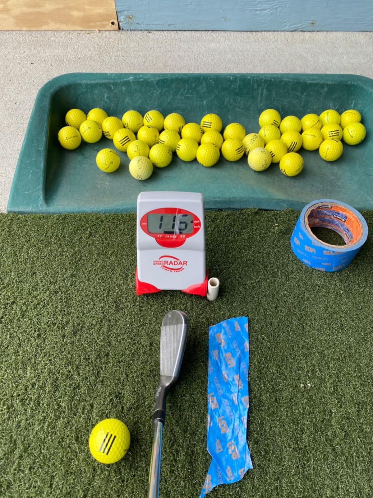 Swing Speed Radar - Golf Training Tool - Accurate Club Speed Measurement 20-200 MPH - Portable Doppler Radar for Distance & Consistency Training - US Made customer photo 1