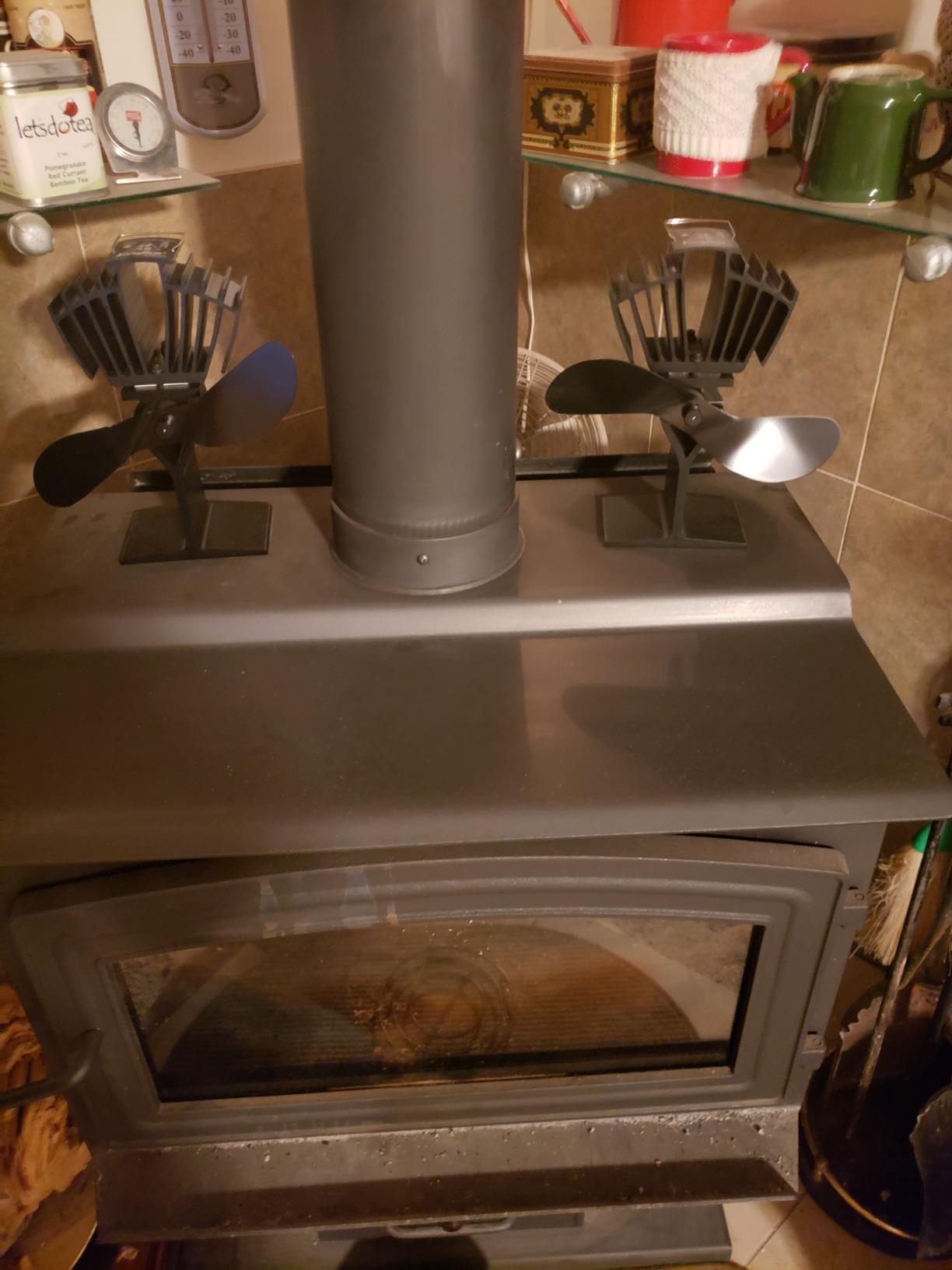 Ecofan AirMax Heat Powered Stove Fan - Powerful Classic Design, Exceptional Performance, Perfect for Wood Stoves, 175 CFM - Circulates Warm Air Efficiently & Reduces Fuel Cost customer photo 1