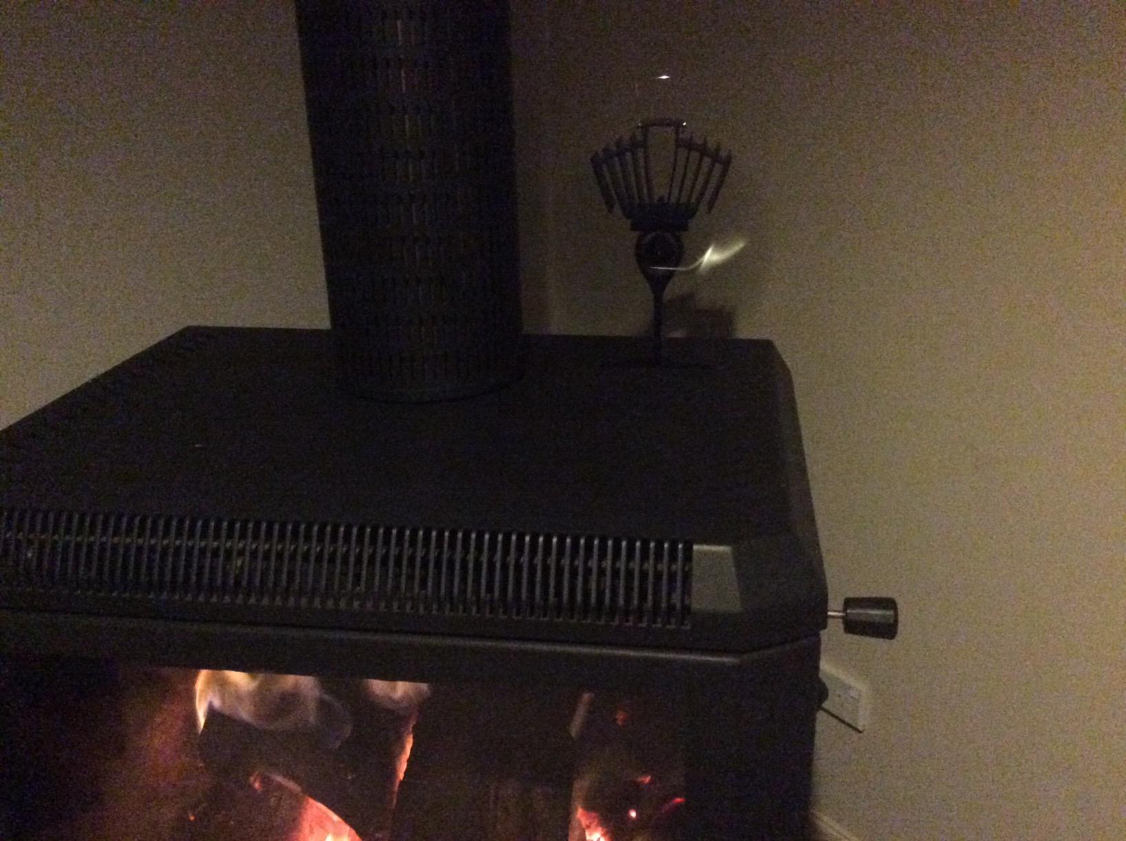 Ecofan AirMax Heat Powered Stove Fan - Powerful Classic Design, Exceptional Performance, Perfect for Wood Stoves, 175 CFM - Circulates Warm Air Efficiently & Reduces Fuel Cost customer photo 2