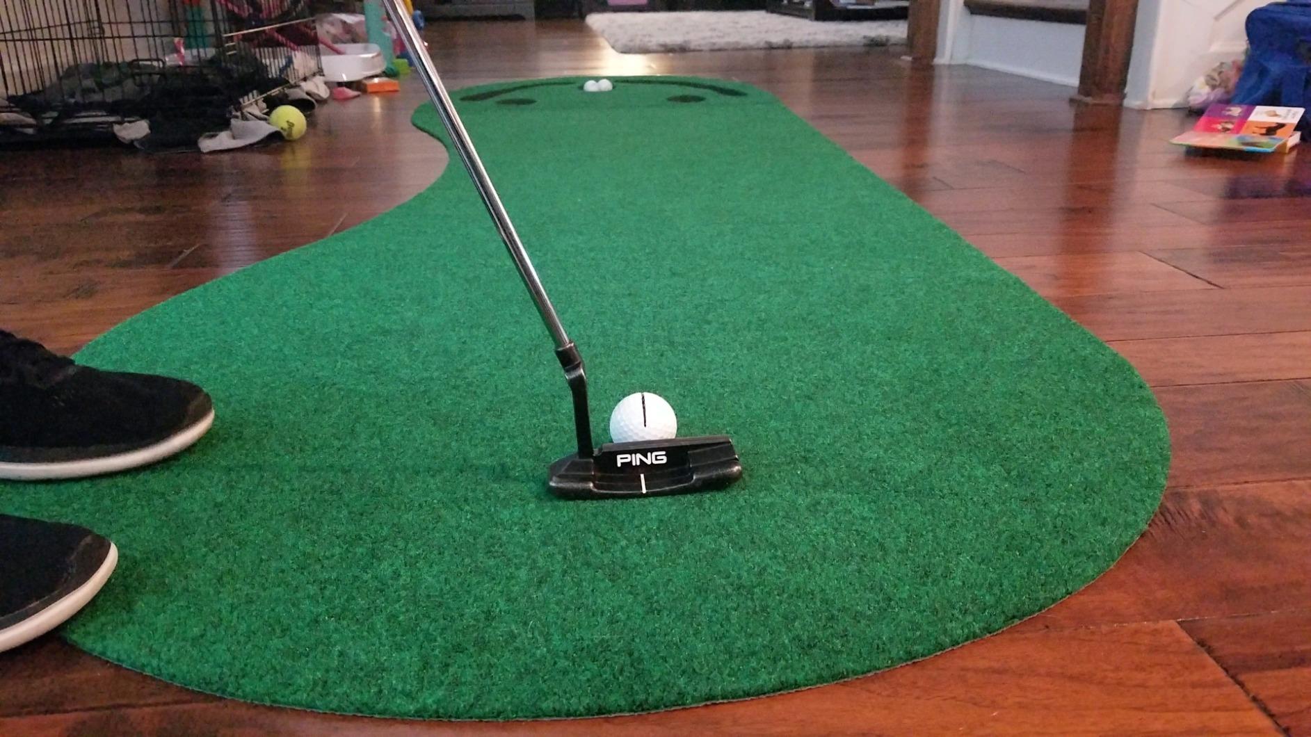 PUTT-A-Bout Par Three Golf Putting Green (3' x 9') customer photo 1