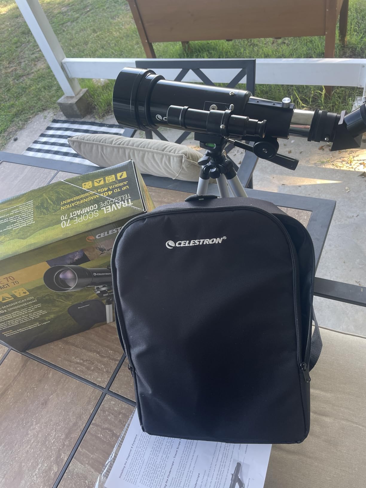 Celestron Travel Scope 70mm Beginner Portable Telescope with Backpack customer photo 1