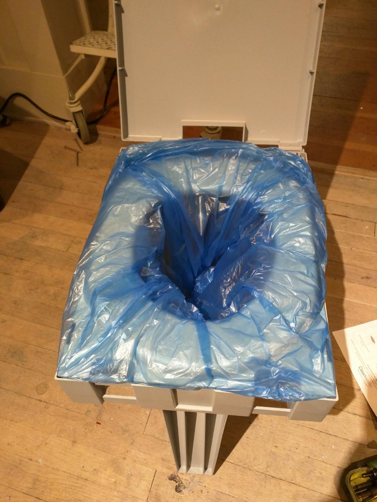 Cleanwaste GO Anywhere Portable Folding Toilet with WAG Bag Disposable Kit customer photo 1