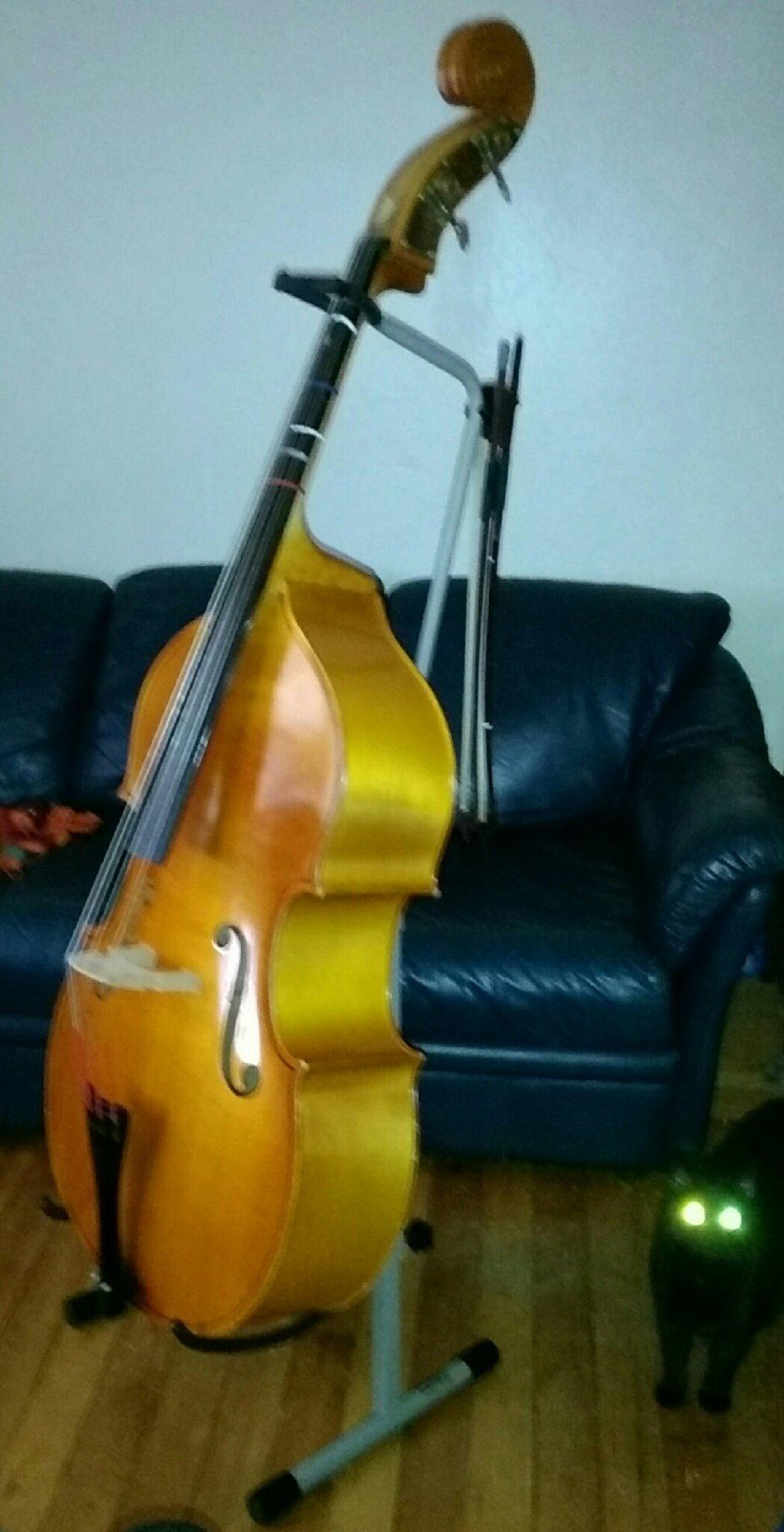Ingles Adjustable Folding Cello/Bass Stand (SA-22) Grey customer photo 2