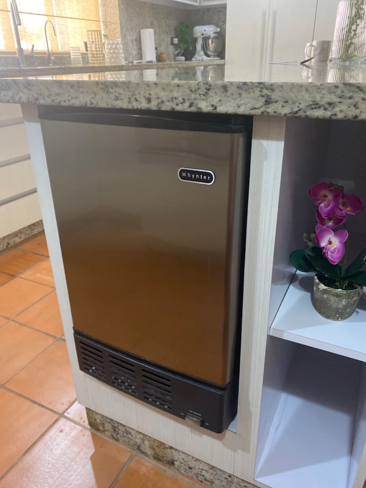 Whynter Built-In Stainless Steel Ice Maker, Undercounter, UIM-155 | Makes up to 12 lbs of Crescent Ice in 24 Hours and Stores 6 lbs, No Drain Required, Auto Shut Off and One Button Operation customer photo 1
