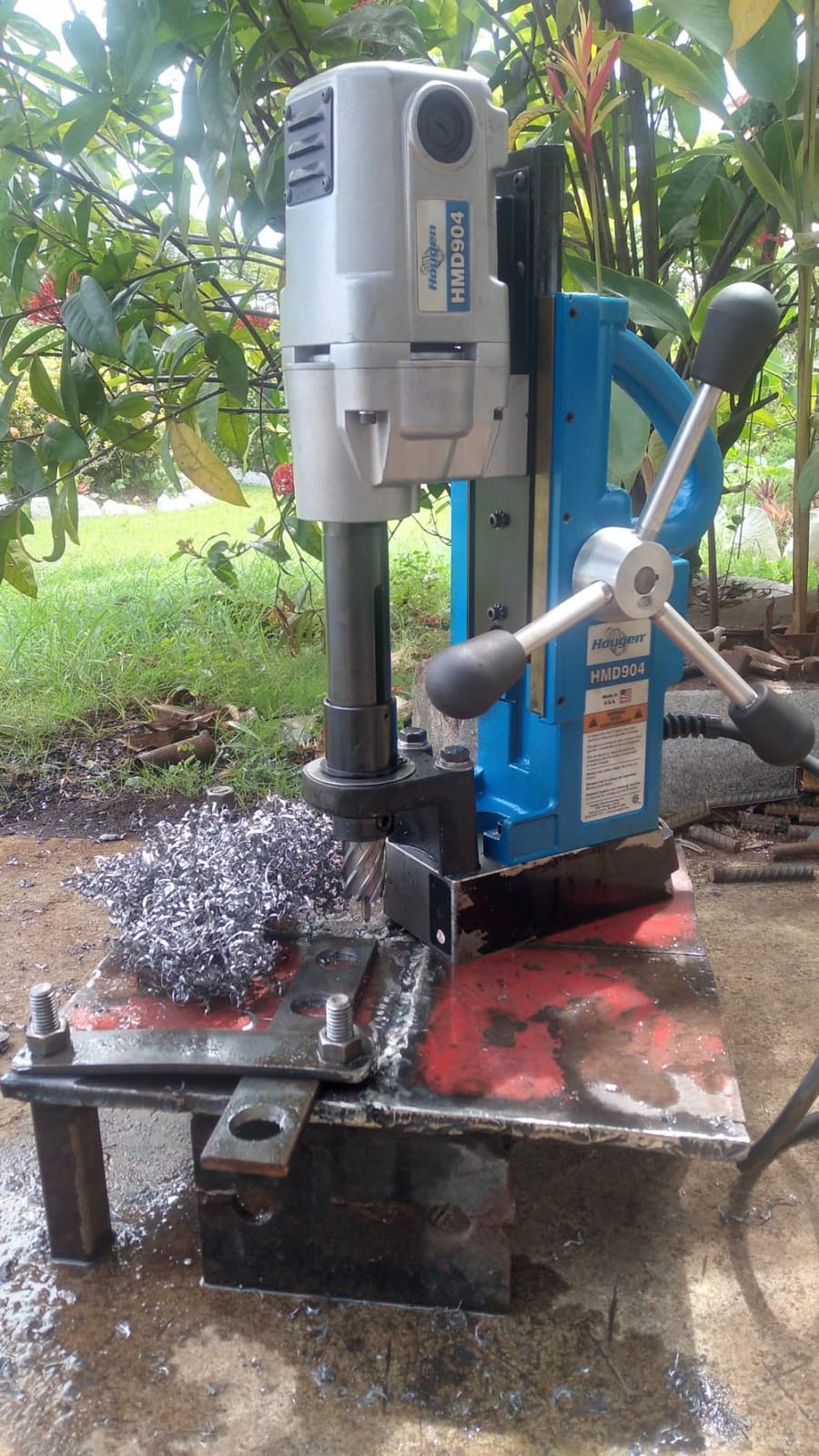 Hougen HMD904 115-Volt Magnetic Drill customer photo 2