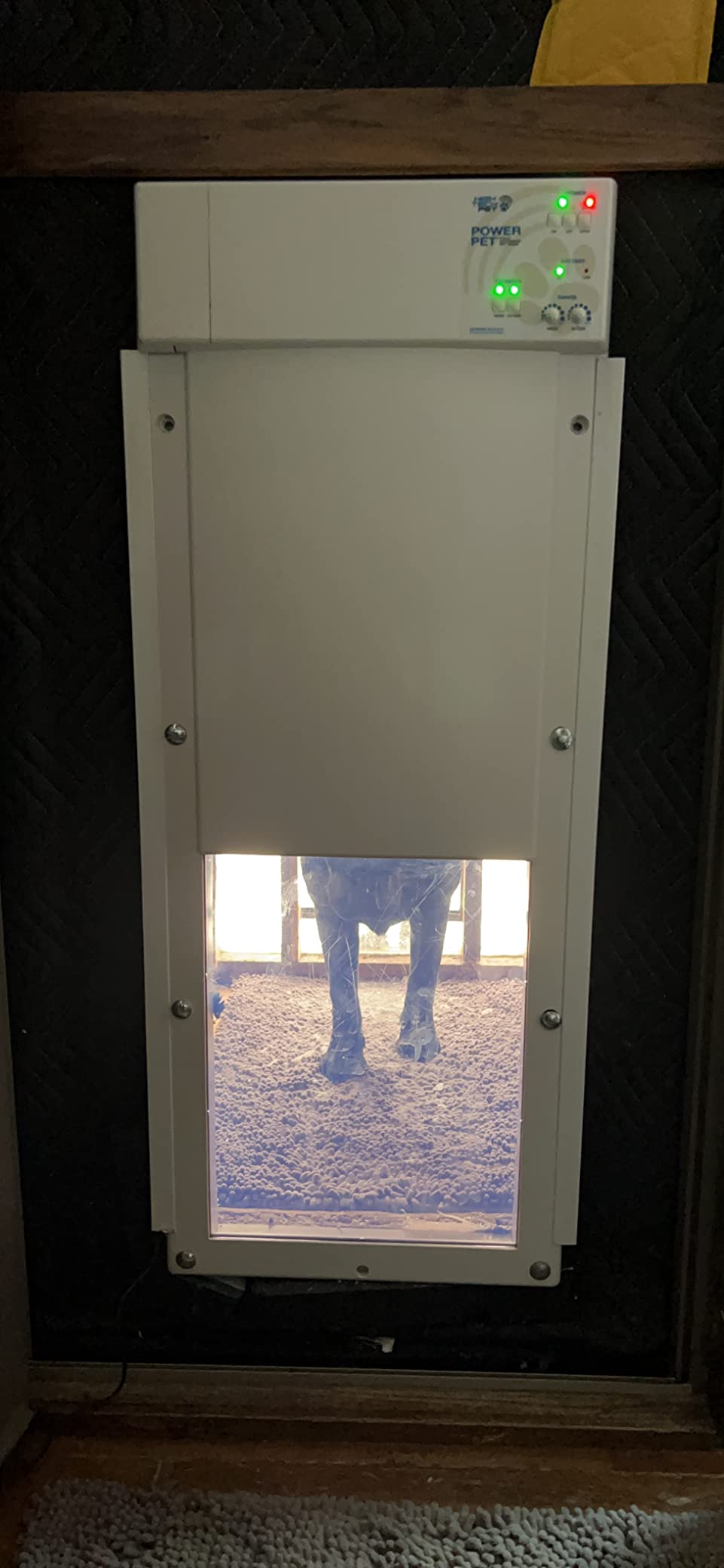 Genuine Power Pet Fully Automatic Pet Door from High Tech Pet Brand. Pet Collar Operated, 4 Way Access, Directional Sensing, Dead Bolt Lock, Air Tight, Quick, Quiet Operation, USA Customer Service customer photo 2
