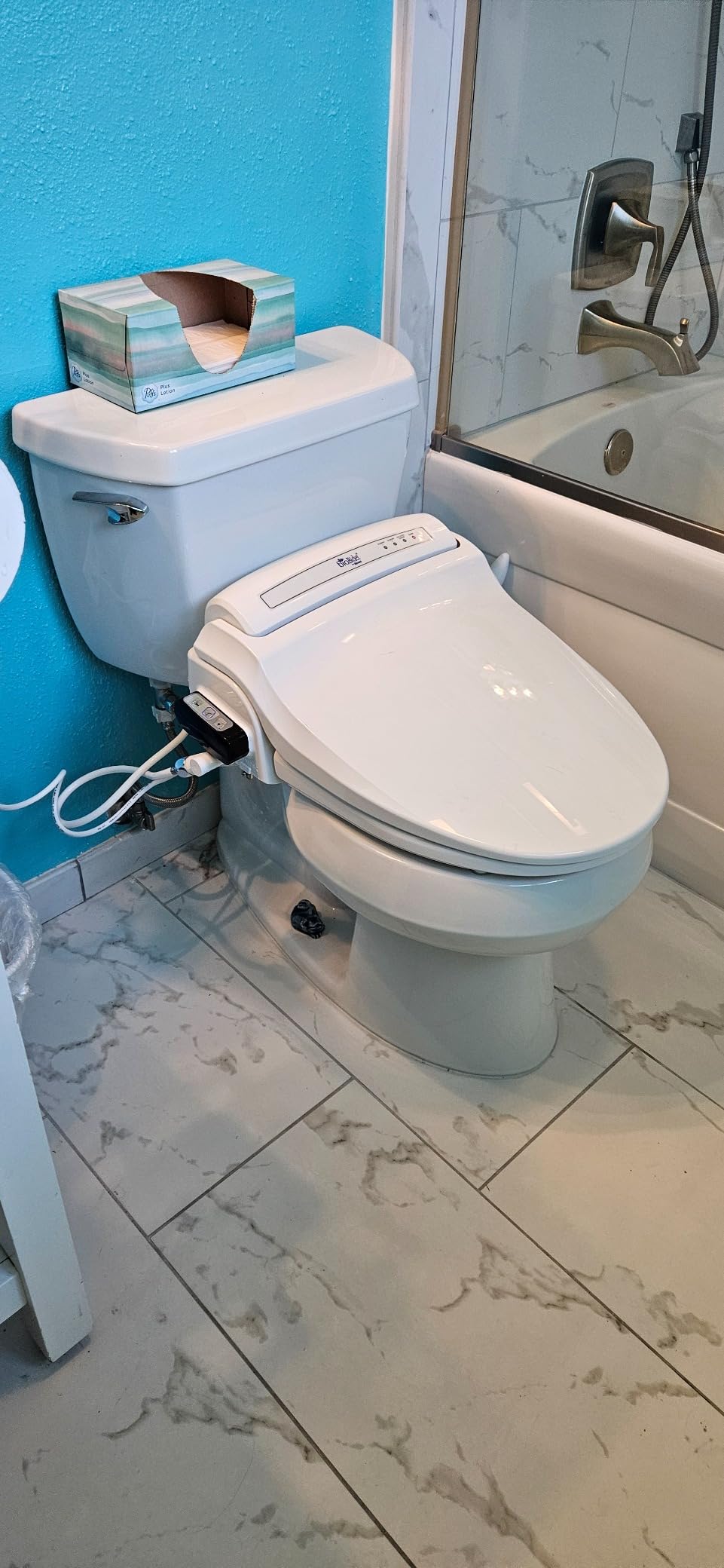 Bio Bidet Bliss BB1000 Electric Bidet Toilet Seat, Warm Water with Air Dryer, Heated Seat with Slow Close Lid, Remote Control, Elongated White customer photo 1