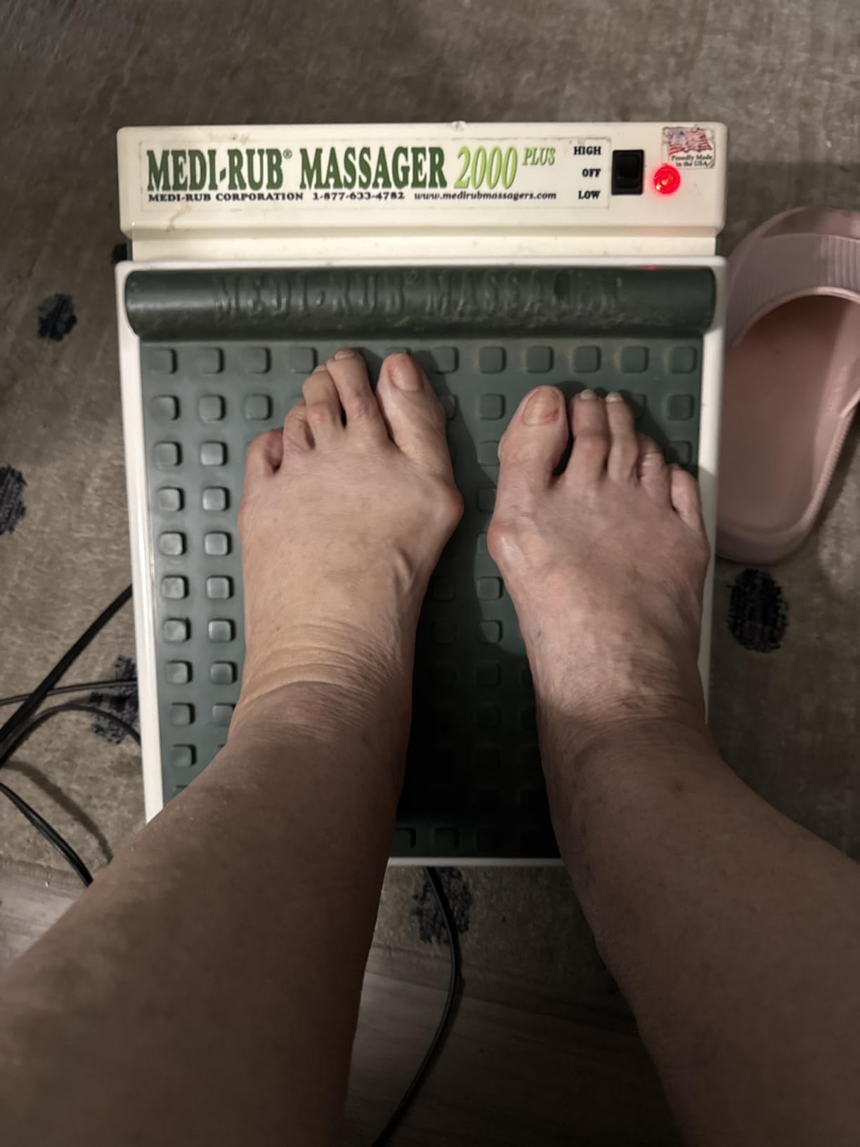 MedMassager Foot Massager Plus, Deep Tissue, Dual Speed, Portable, MMF07 | Compact, at-Home Massage Therapy, Fast Relief from Neuropathy, Improves Blood Circulation customer photo 1