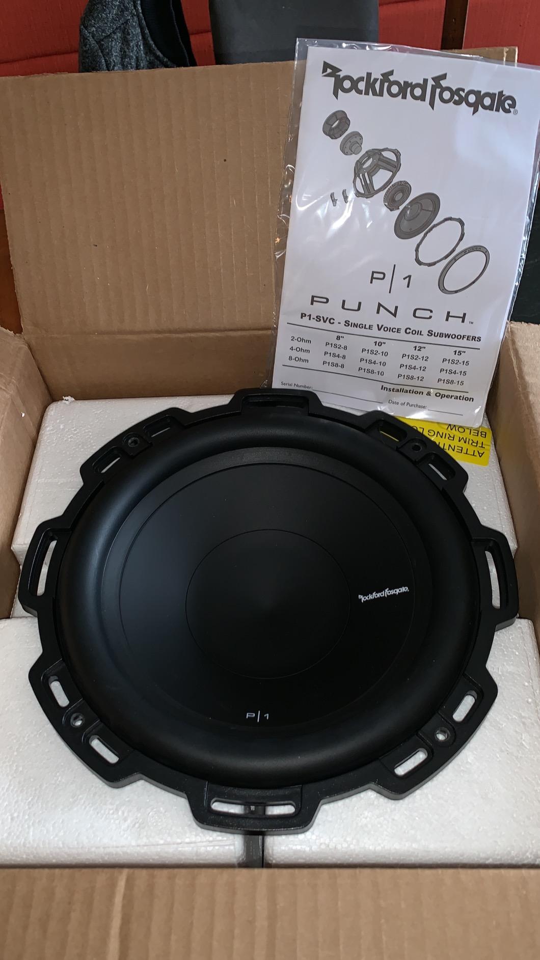 Rockford Fosgate P1S4-10 Punch P1 4-Ohm SVC 10