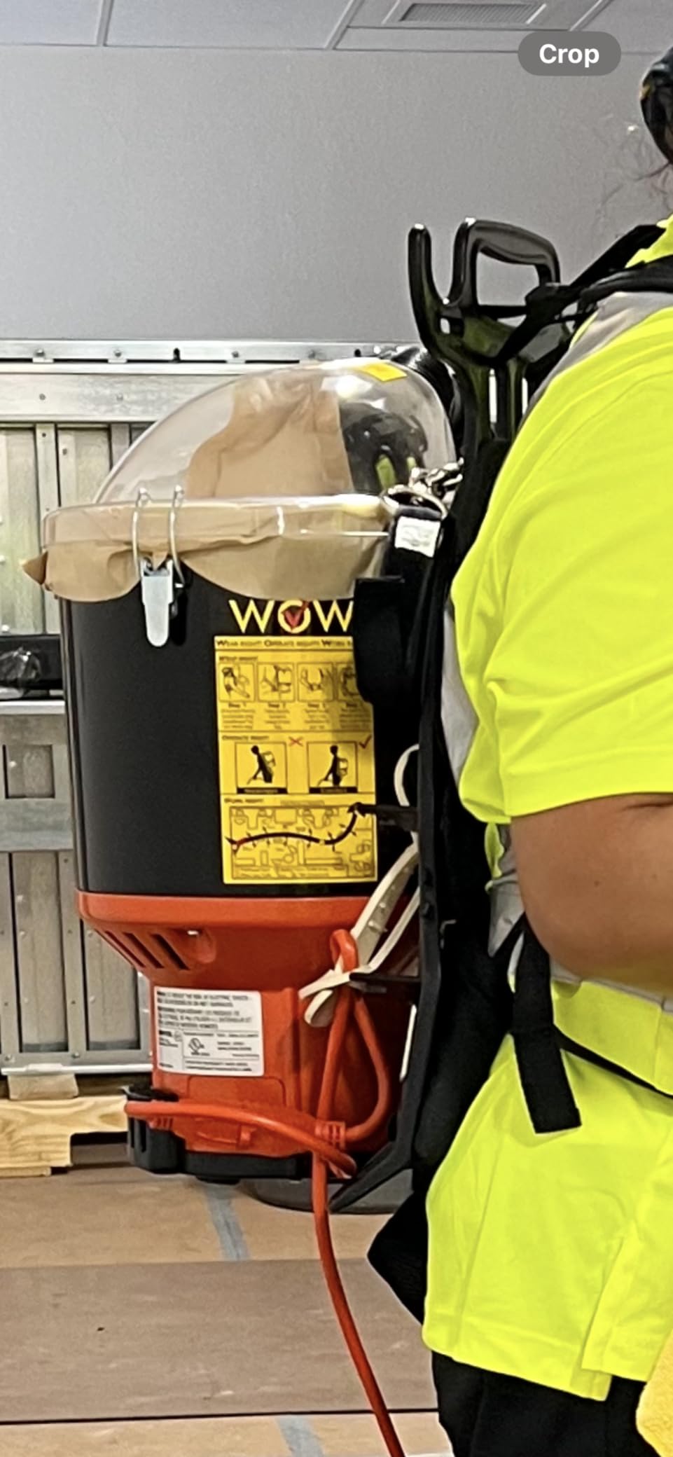 Hoover Commercial Shoulder Vac Pro Bagged Backpack Vacuum Cleaner | Lightweight, Chiropractic Design, HEPA Media Filtration, Corded Vacuum Cleaners for Commercial Use on Carpet and Hard Floors customer photo 2