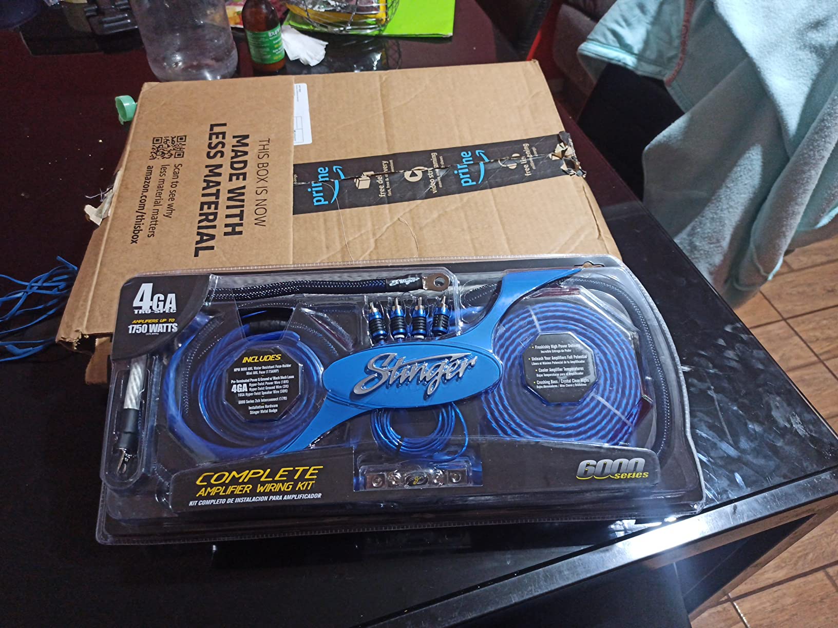 Stinger SK6641 4GA Complete Amplifier Wiring Kit for Car Audio Systems up to 1750W (175A), Oxygen-Free Copper (OFC), RCA/Power/Ground/Speaker/Remote Turn-On, Mini-ANL (MIDI) Fuse, Easy Installation customer photo 2