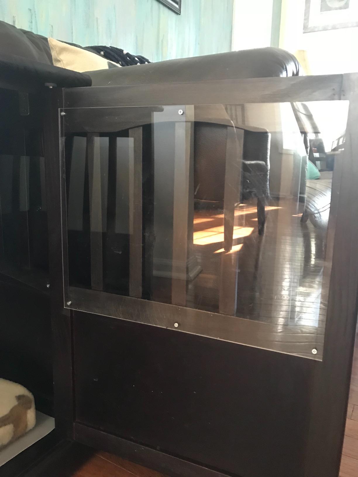 Casual Home Wooden Medium Pet Crate, End Table, Espresso customer photo 2