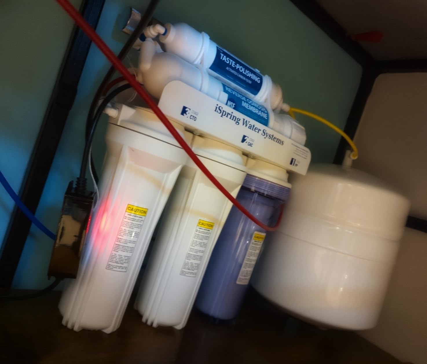iSpring RCC7AK-UVBN, NSF Certified, 7-Stage Under Sink Reverse Osmosis Water Filtration System with Alkaline Remineralization and UV Filter customer photo 2