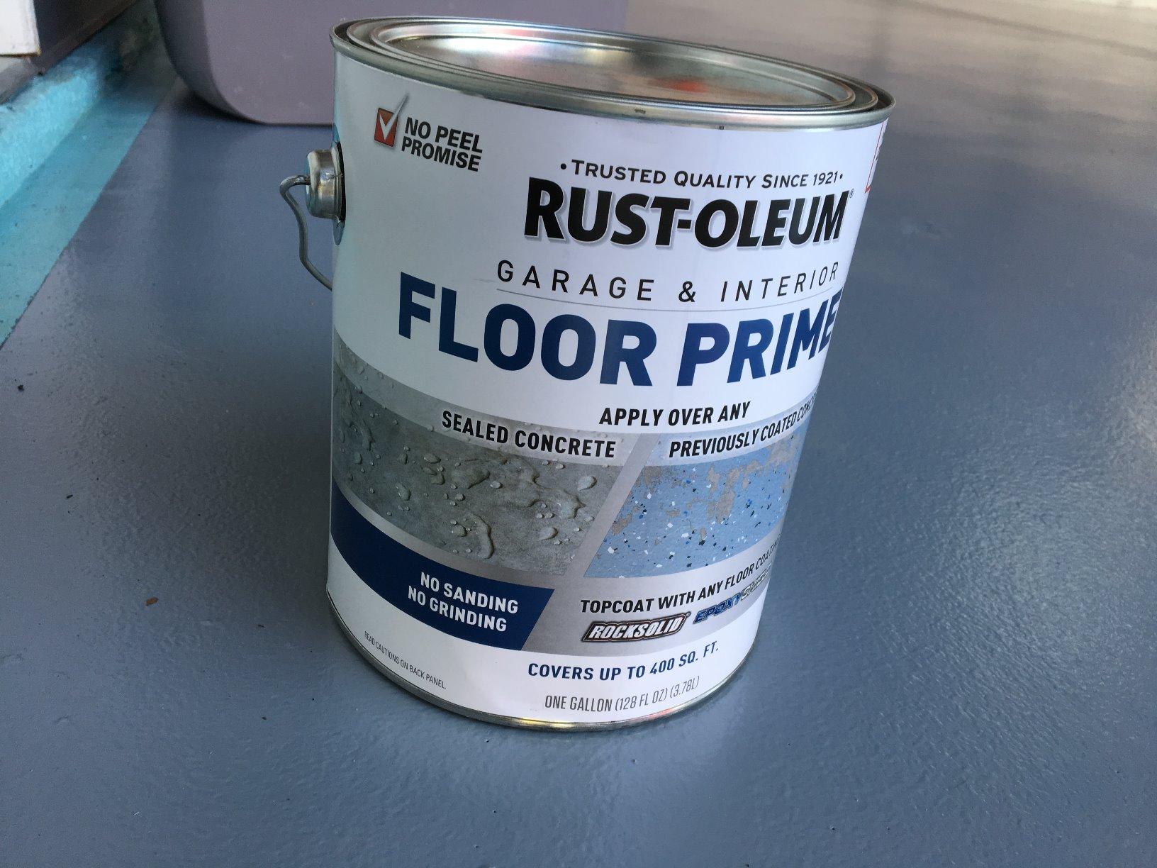 Rust-Oleum 261845 EPOXYSHIELD Garage Floor Coating Kit, 2.5 Car, Gloss Gray customer photo 1