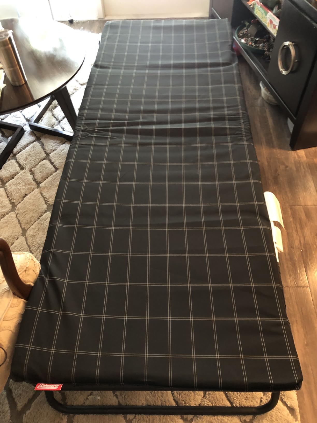 Coleman ComfortSmart Big & Tall Cot with Mattress Pad, Folding Steel Camp Bed with Plush Pad for Comfortable Sleeping, Great for Camping, Lounging, Elevated Sleeping, Guests, & More customer photo 2