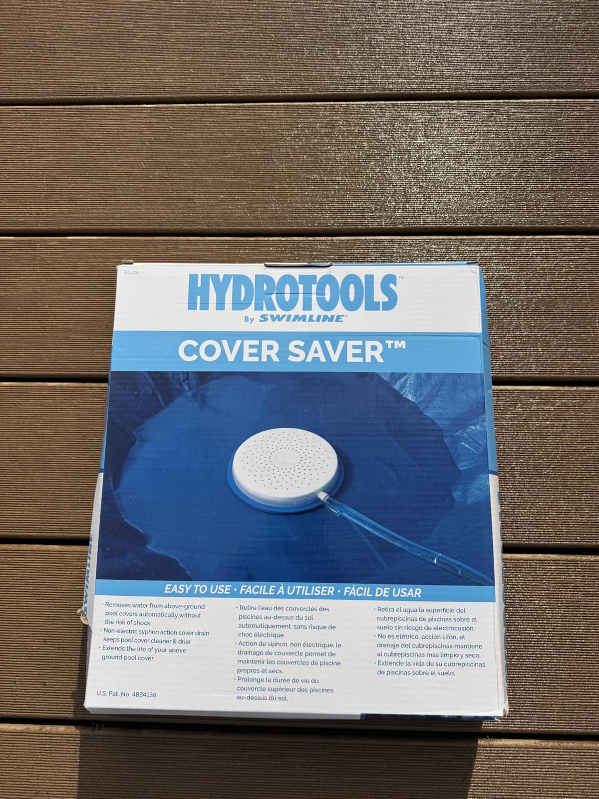 SWIMLINE | Cover Pump for Above Ground Pools | Cover Saver Siphon | Once primed the siphon drains rain and melt automatically with no power; protects the cover from ice and mildew customer photo 1