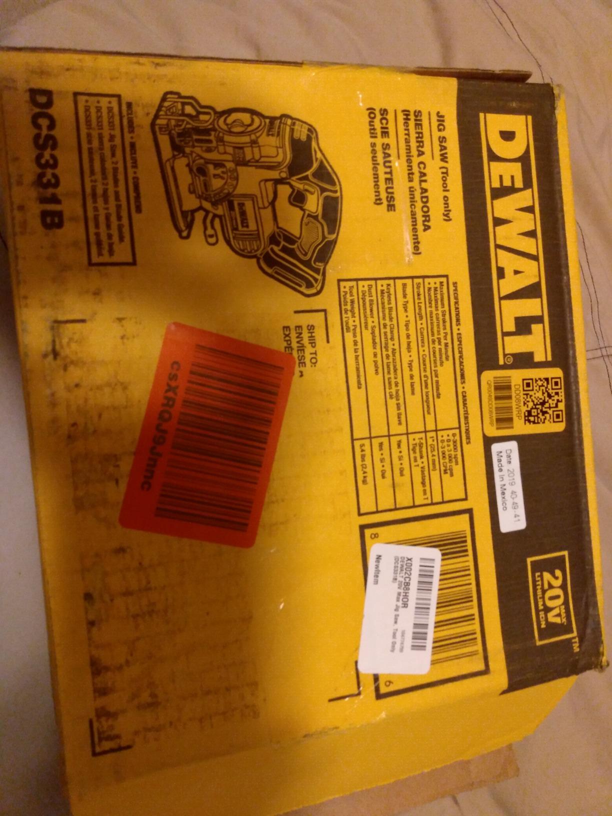 DEWALT 20V MAX Jig Saw, Tool Only (DCS331B) customer photo 2