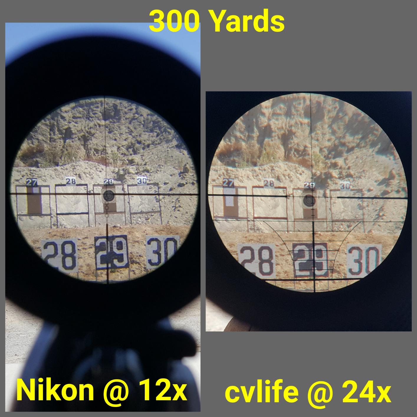 CVLIFE Rifle Scope 6-24x50 AO Red and Green Illuminated Long Range Scope for Hunting with Scope Rings customer photo 1