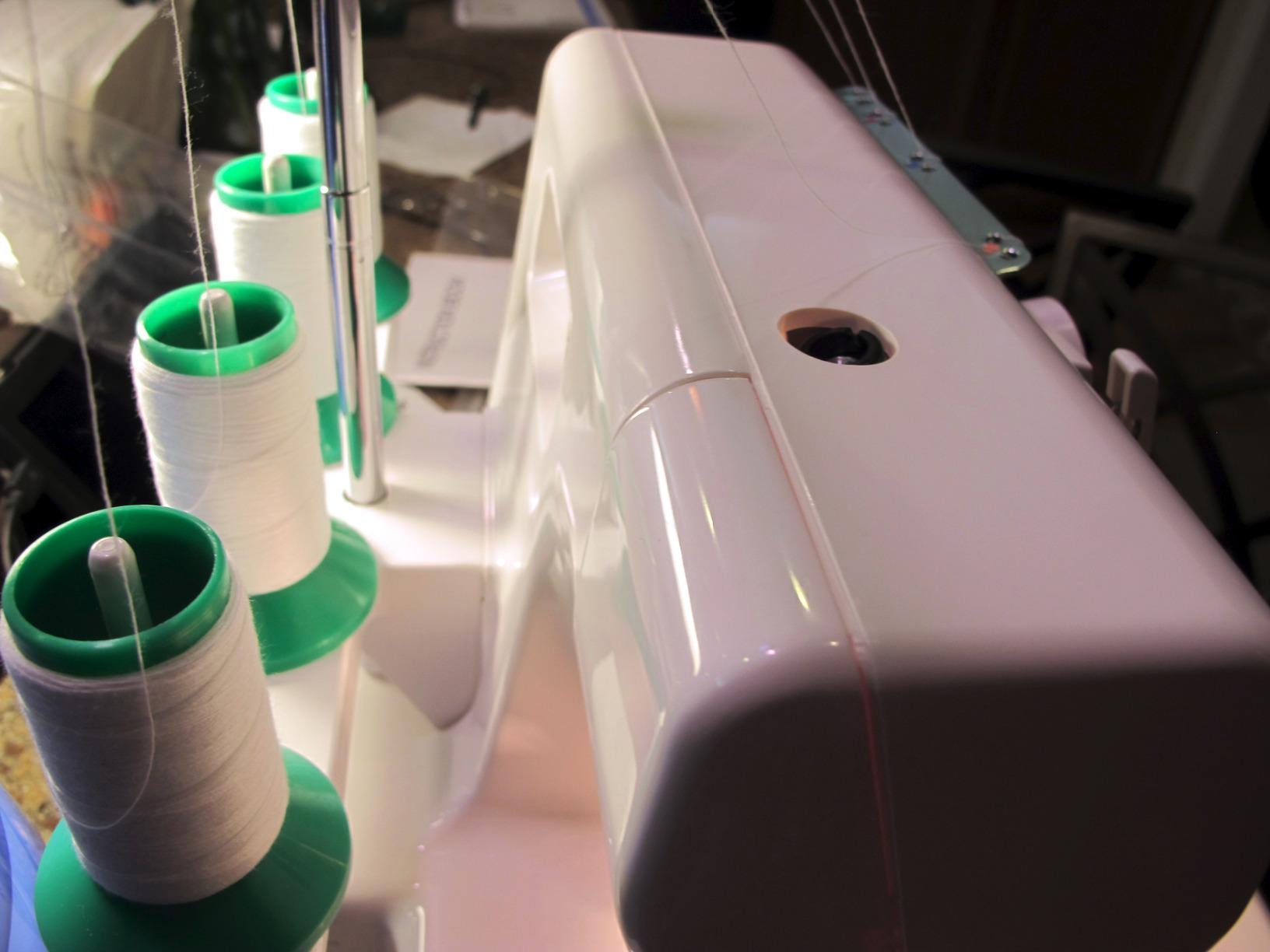 Janome 8002D Overlock Machine - 3/4 Thread Serger Sewing Machine with Differential Feed System for Extra-Smooth Seams, Janome Serger with 1300 Stitches Per Minute and Easy Threading customer photo 2