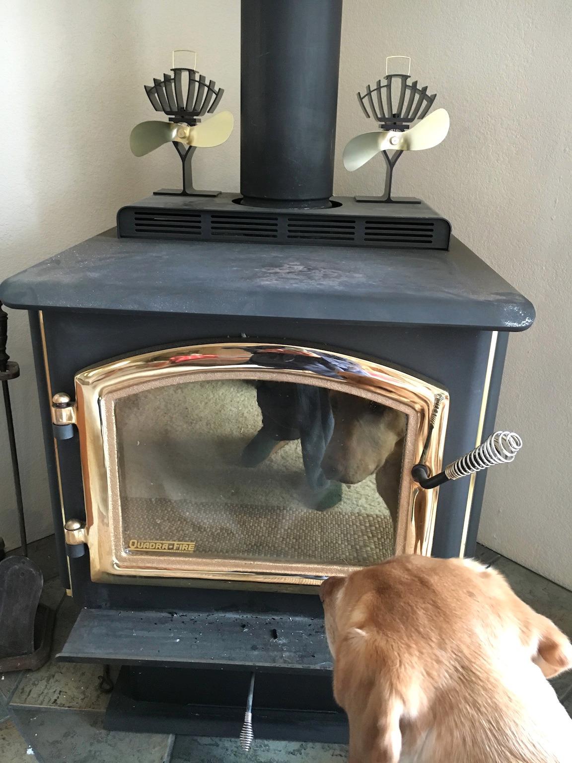 Ecofan UltrAir Heat Powered Stove Fan - Powerful Classic Design, High Performance, Perfect for Wood Stoves, 125 CFM - Circulates Warm Air Efficiently & Reduces Fuel Cost customer photo 1
