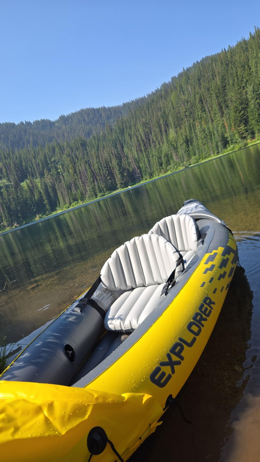 Intex 68307EP Explorer K2 Inflatable Kayak Set: Includes Deluxe 86in Aluminum Oars and High-Output Pump - SuperStrong PVC - Adjustable Seats with Backrest - 400lb Weight Capacity customer photo 1