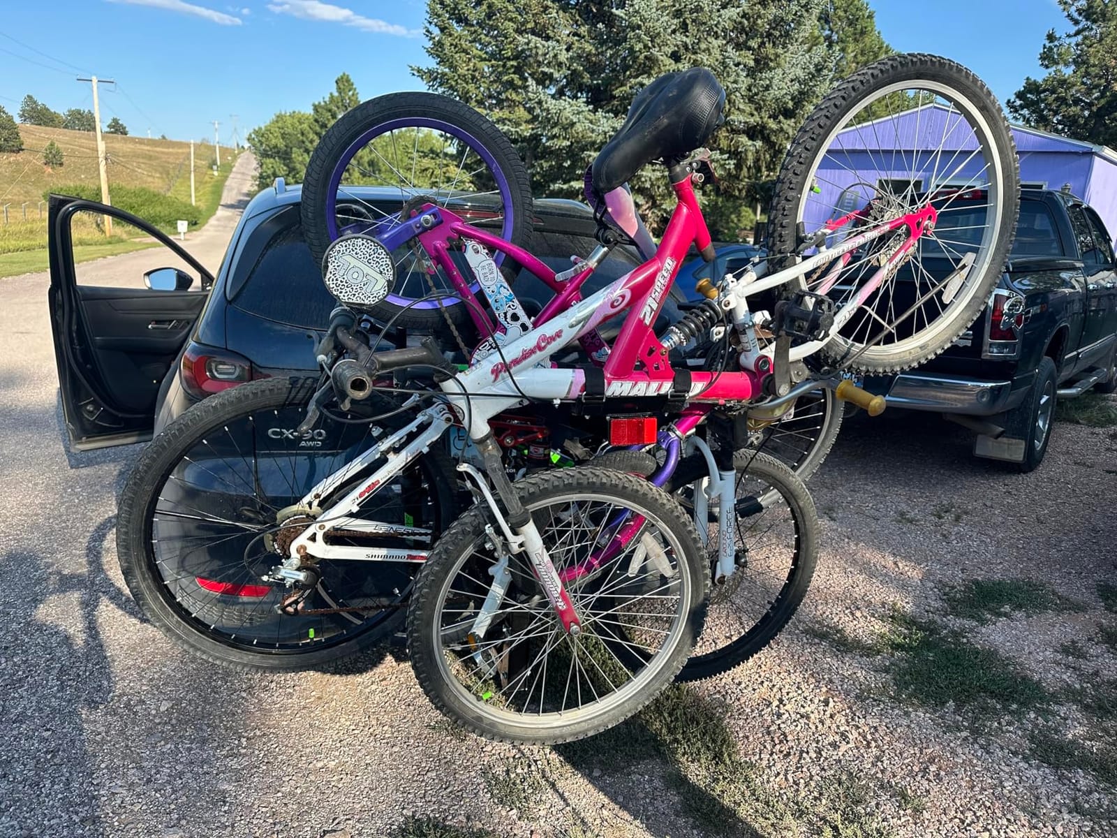 MaxxHaul Hitch Mount 4 Bike Rack 150 lb Capacity Heavy-Duty Swing Down Design (70210) customer photo 1