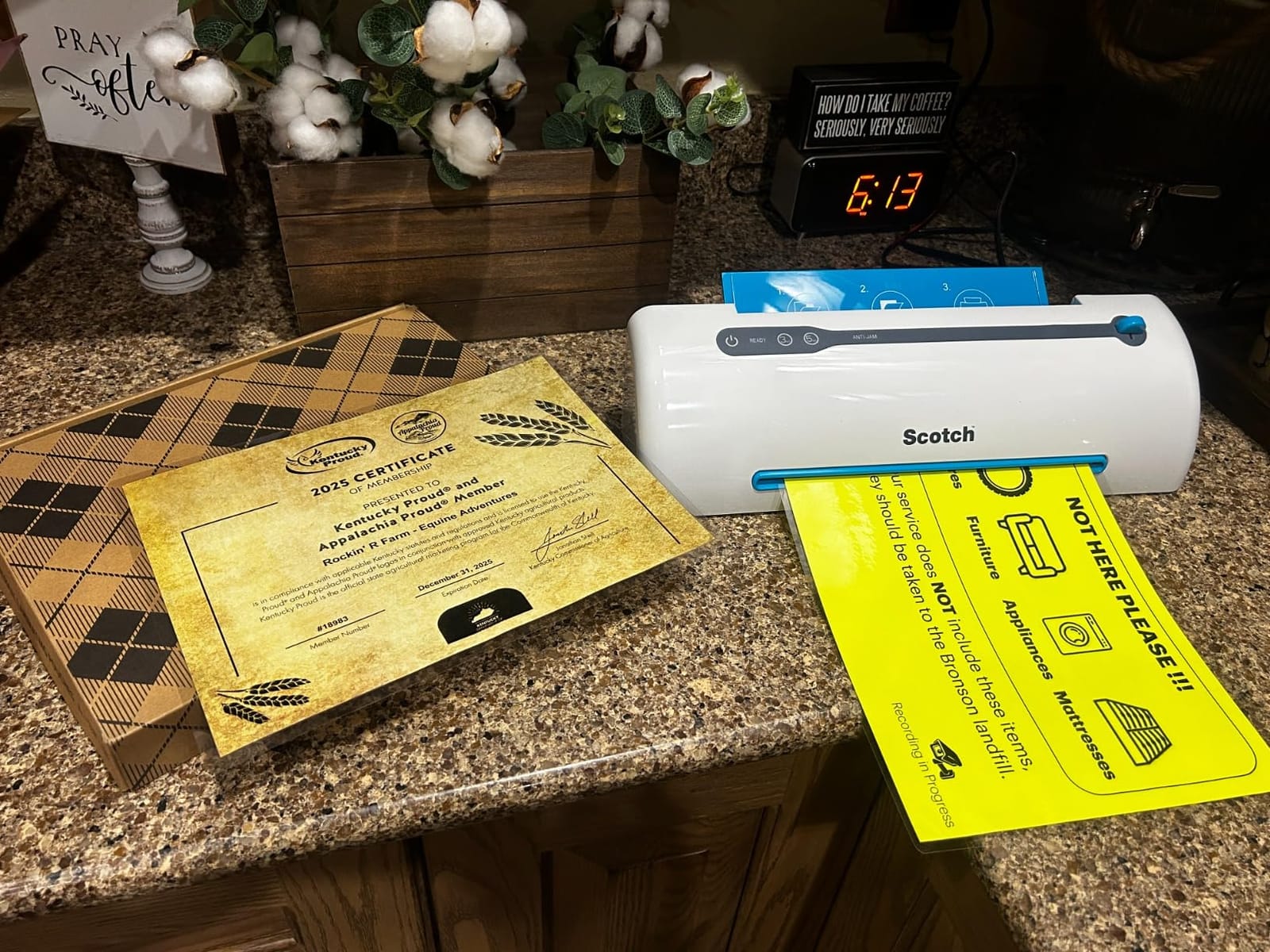 Scotch PRO TL906 Thermal Laminator Machine, 9 Inch | White/Blue, Laminate Recipe Cards, Photos, Documents, For Home, Office, or School Supplies customer photo 1