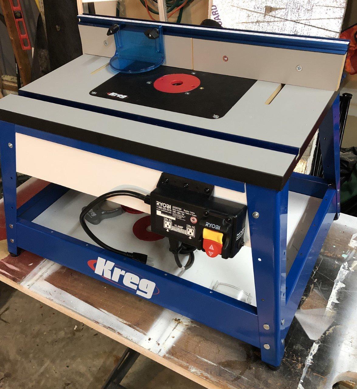 Kreg PRS2100 Bench Top Router Table - Full Size Portable Router Table for Workshops - Workbench Accessory customer photo 1