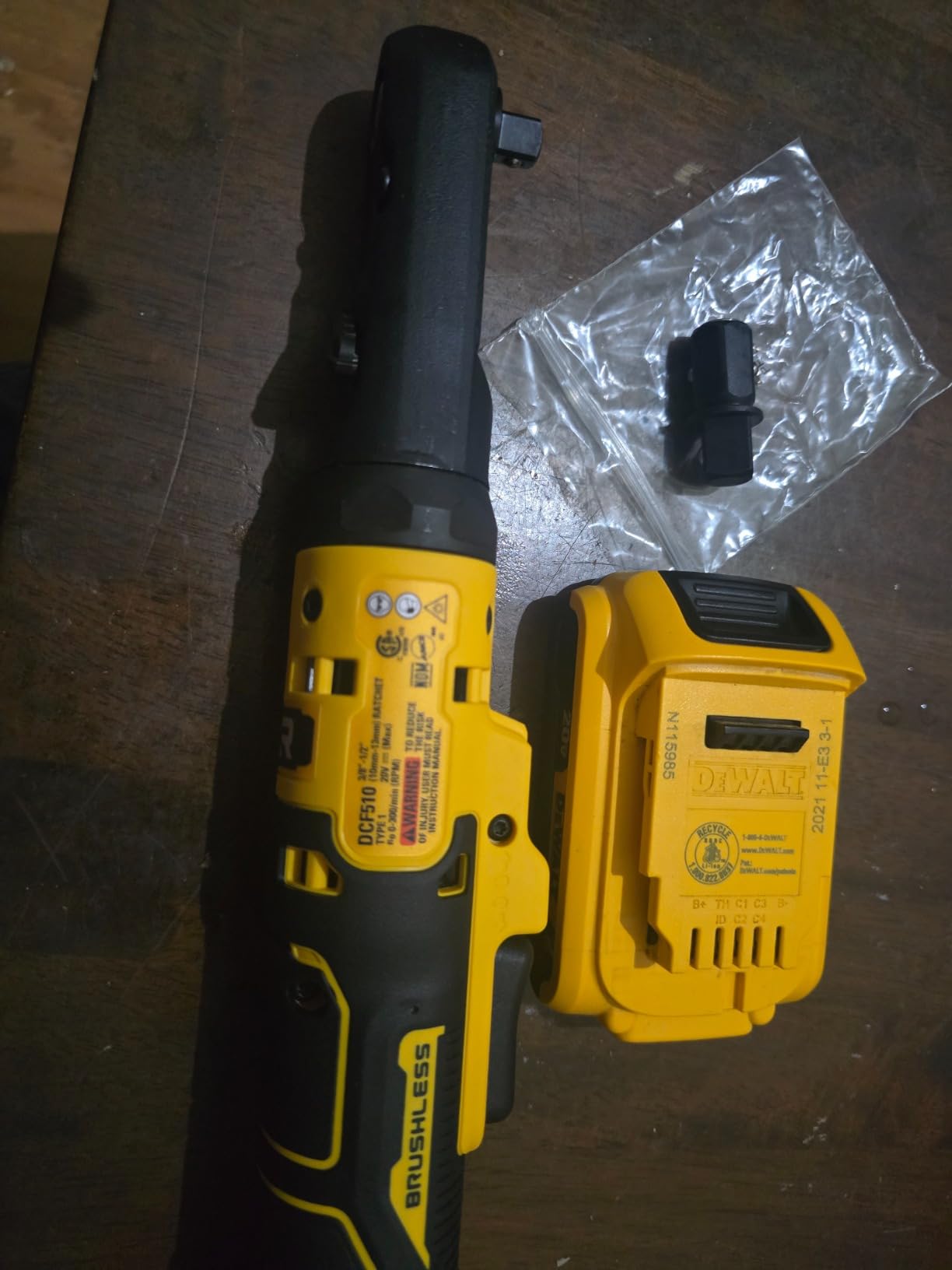 DEWALT 20V MAX XR Cordless Ratchet, 3/8