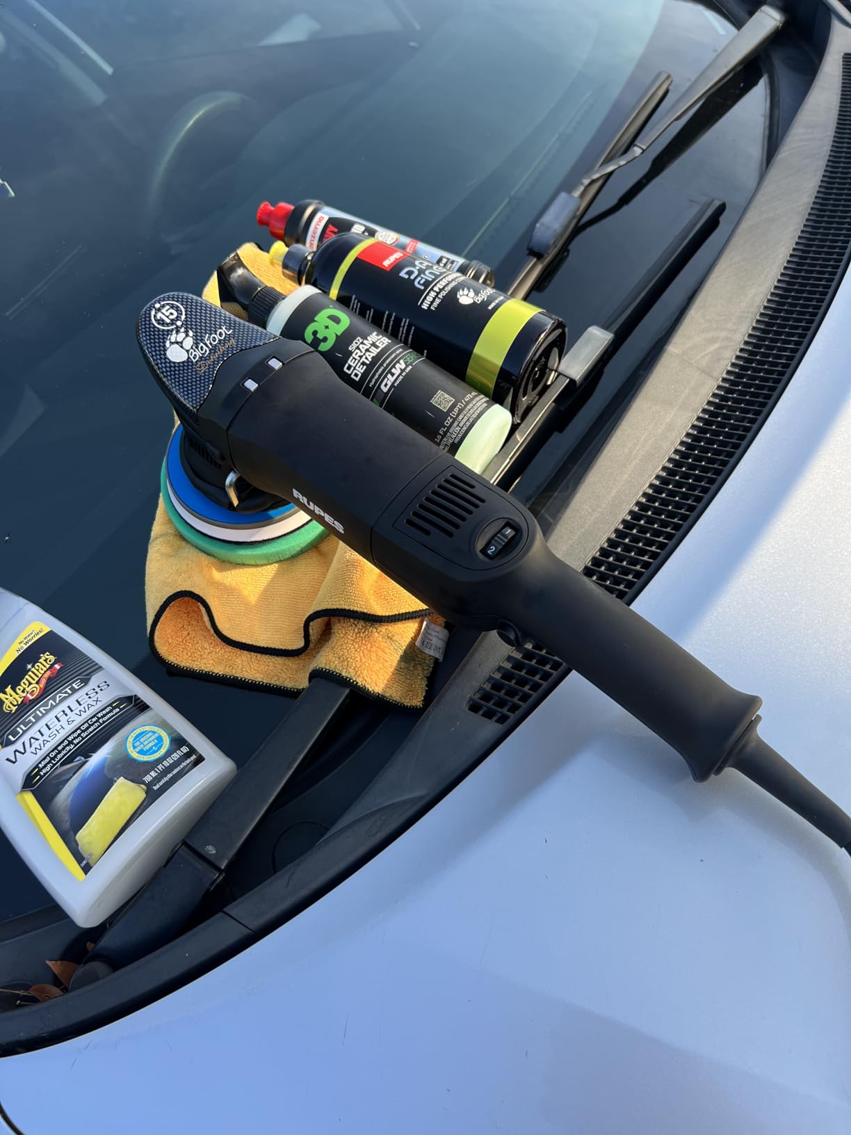 Rupes LHR 15ES Big Foot Random Orbital Polisher | Features 125mm Backing Plate & 15mm Orbit | Maximum Surface Coverage | Swirl Free Performance | Easy Speed Adjustments customer photo 1