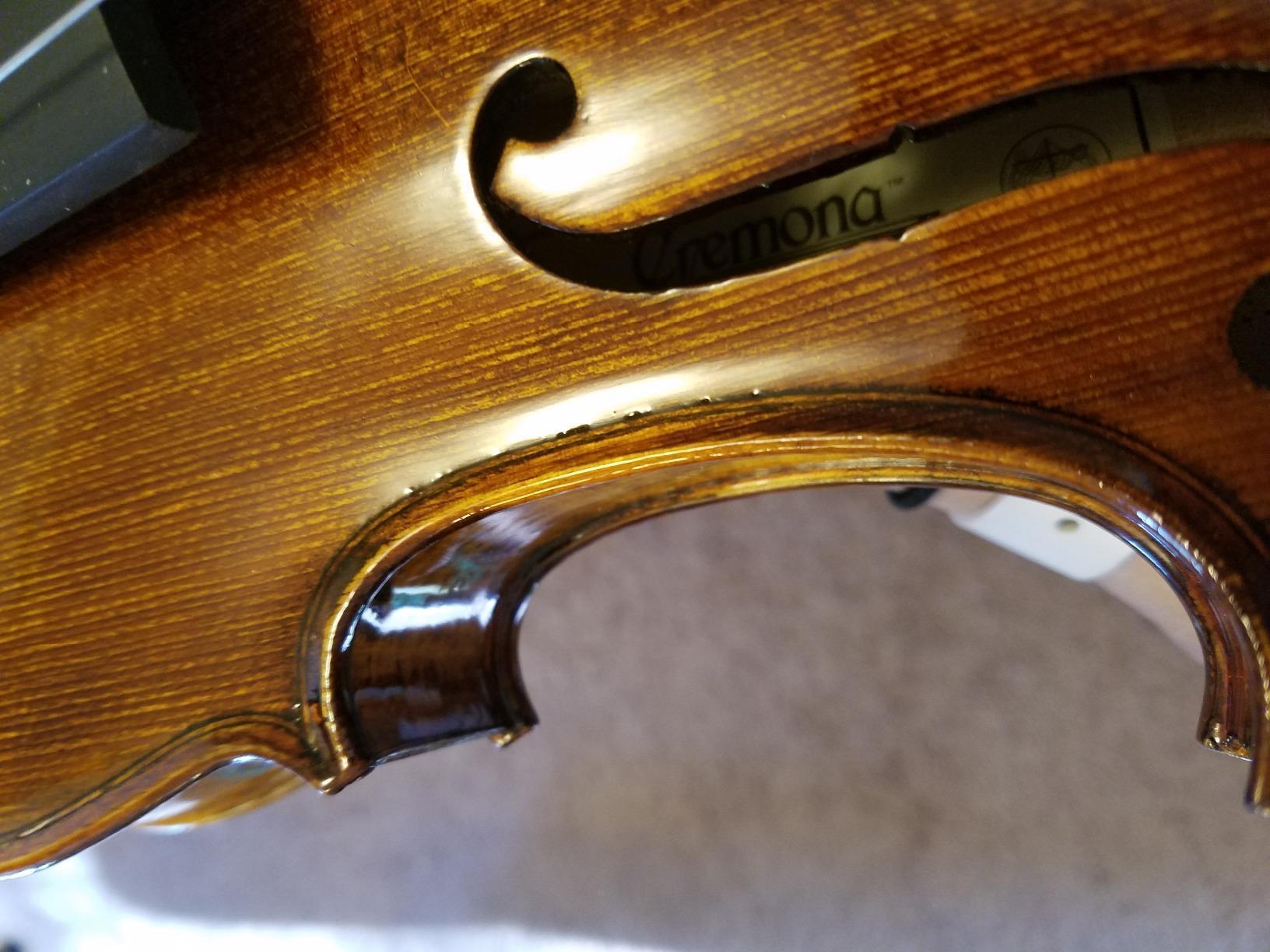 Cremona SV-500 4/4 Premier Artist Violin Outfit - Full Size Student & Professional Violin with Solid Spruce Top, Maple Back, Ebony Fittings, Case & Bow customer photo 1