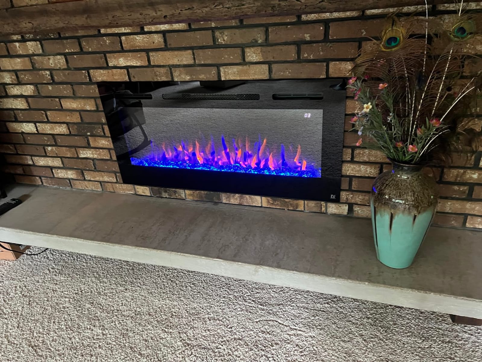 Touchstone Smart Electric Fireplace-The Sideline 50