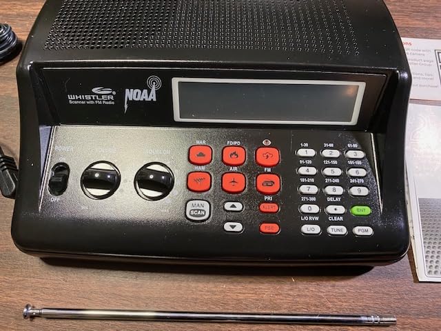 Whistler WS1025 Analog Desktop Scanner - Programmable Police/Fire/Weather Radio with 200 Channels and Backlit LCD Display - Easy-to-Use Base Unit - Black customer photo 1