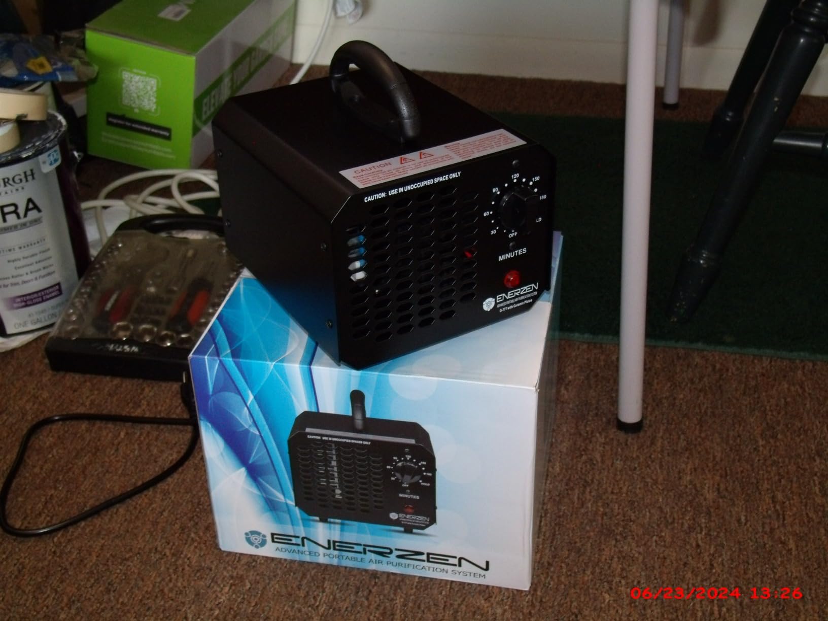 Enerzen Ozone Generator 60,000mg Industrial O3 Air Purifier Deodorizer (60,000mg - Black) customer photo 1