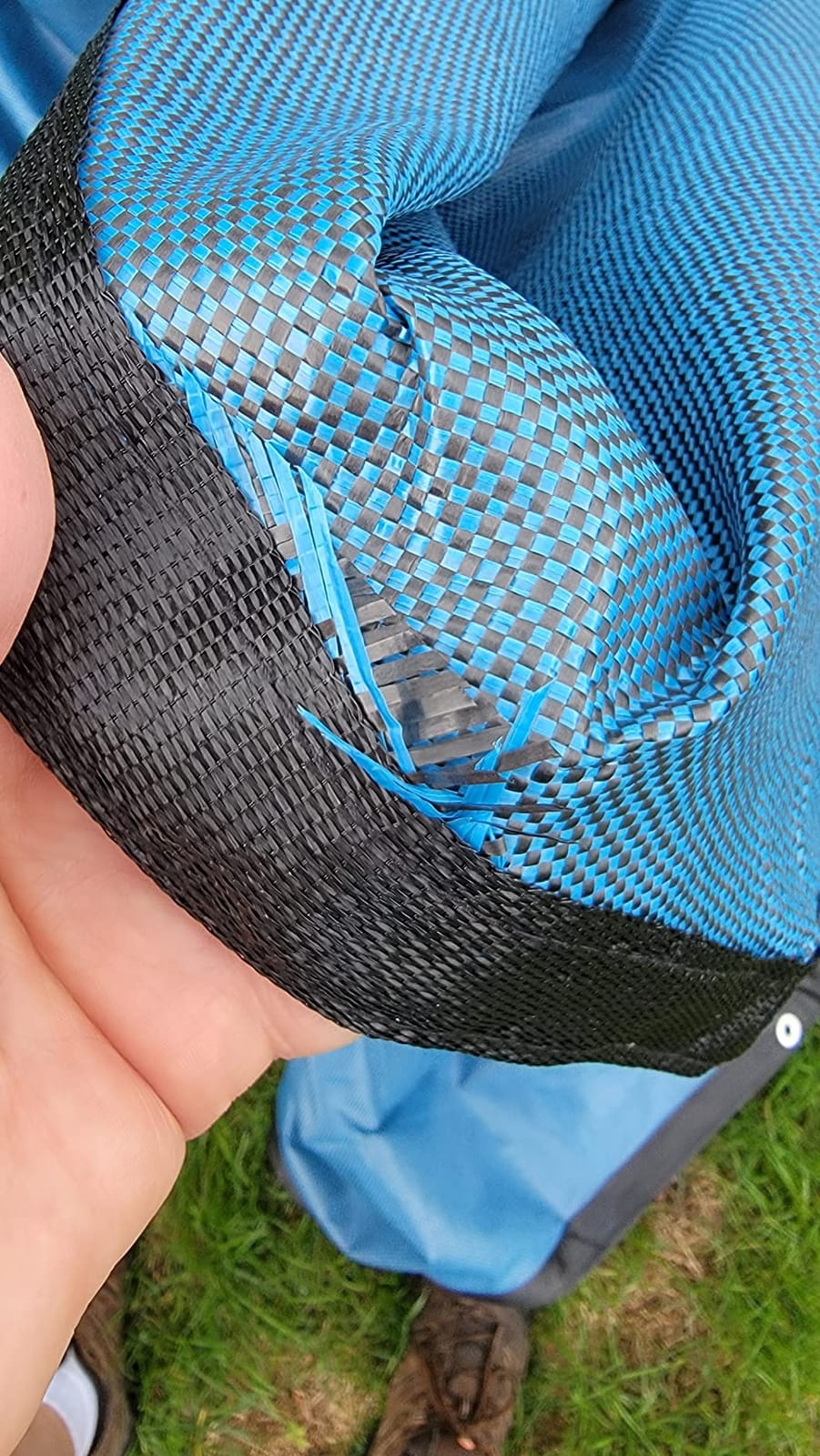 Robelle 24 ft Extra Heavy Duty XL Mesh Premium Winter Pool Cover | Blue/Black Round Pool Cover, 4 ft Overlap (28ft Cover Size), 12 x 12 Scrim, 3.7 oz/yd2, 15-Year Warranty, Style: 4224-4 customer photo 2