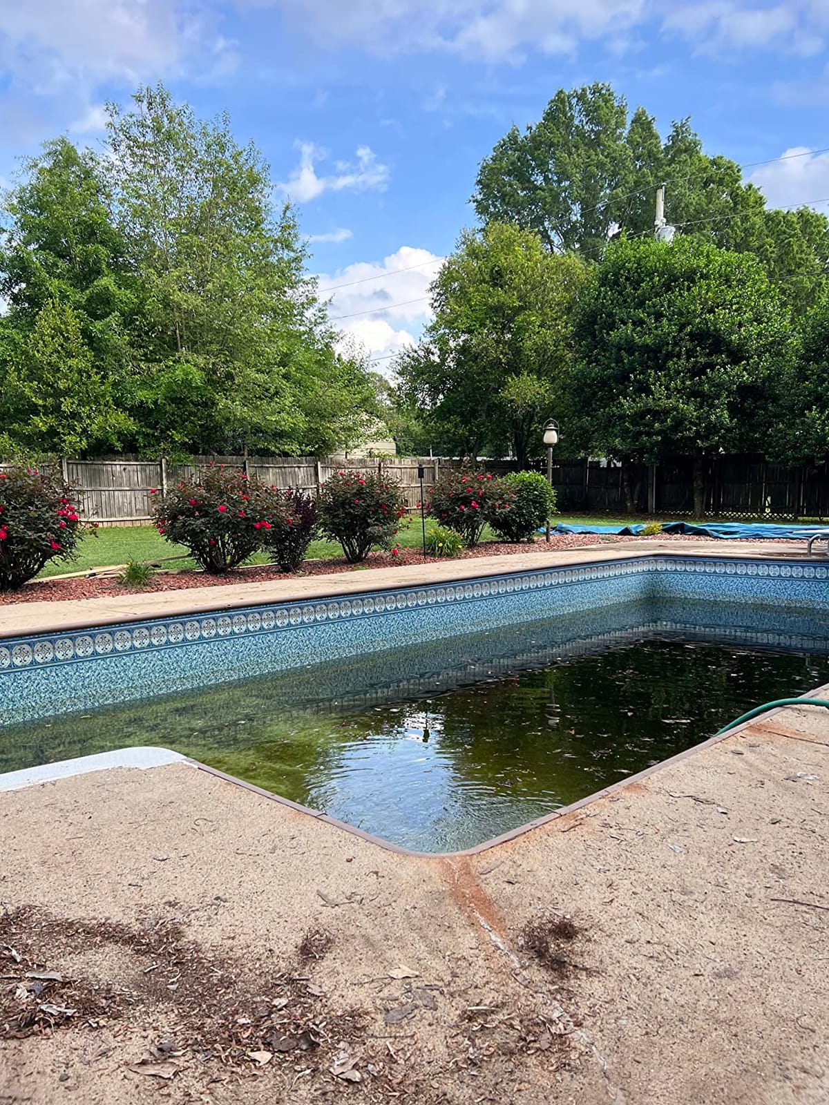 Robelle 20 x 40 ft Extra Heavy Duty XL Mesh Premium Inground Pool Cover | Blue/Black Winter Cover, 5 ft Overlap (25 x 45ft Cover Size), 12 x 12 Scrim, 3.7 oz/yd2, 15-Year Warranty, Style: 422040R customer photo 2