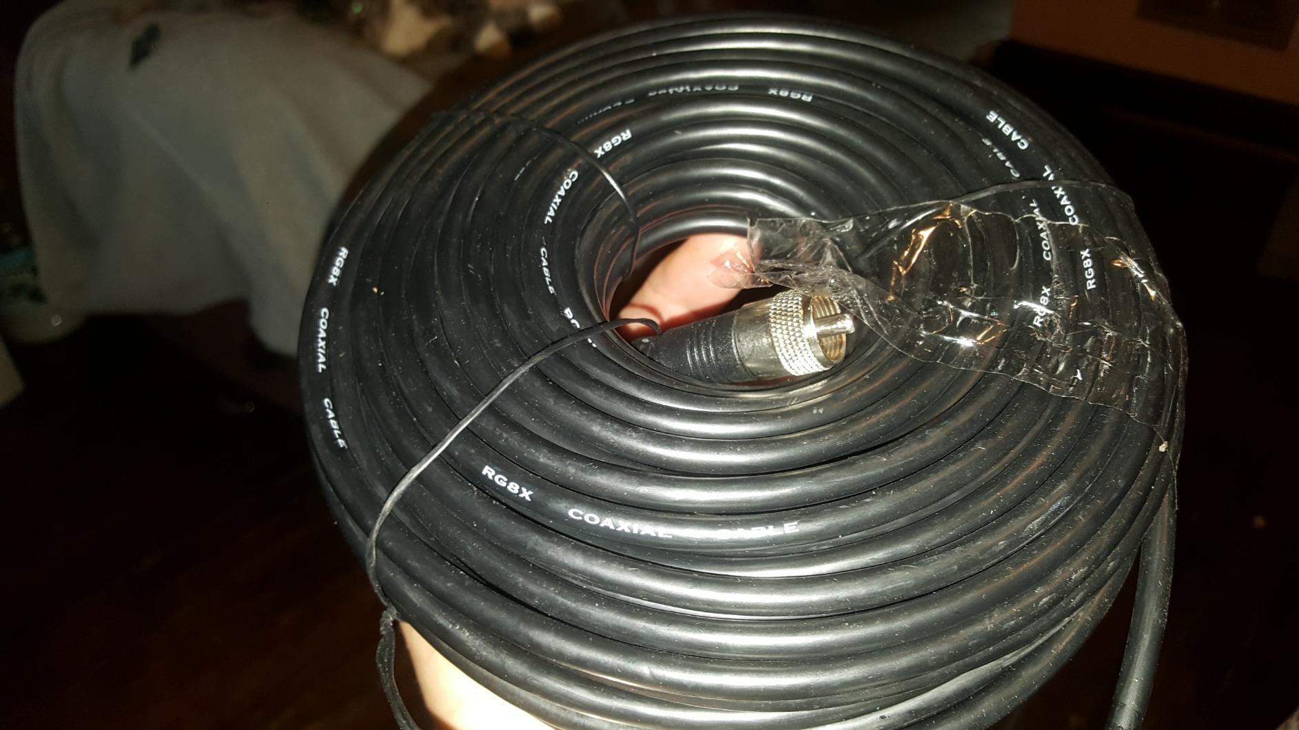 STEREN RG8X Coaxial Cable 20 ft, CB Coax Cable with PL259 UHF Connectors, Male to Male Low Loss 50 Ohm for HAM Radio, LMR400, Antenna Analyzer customer photo 1