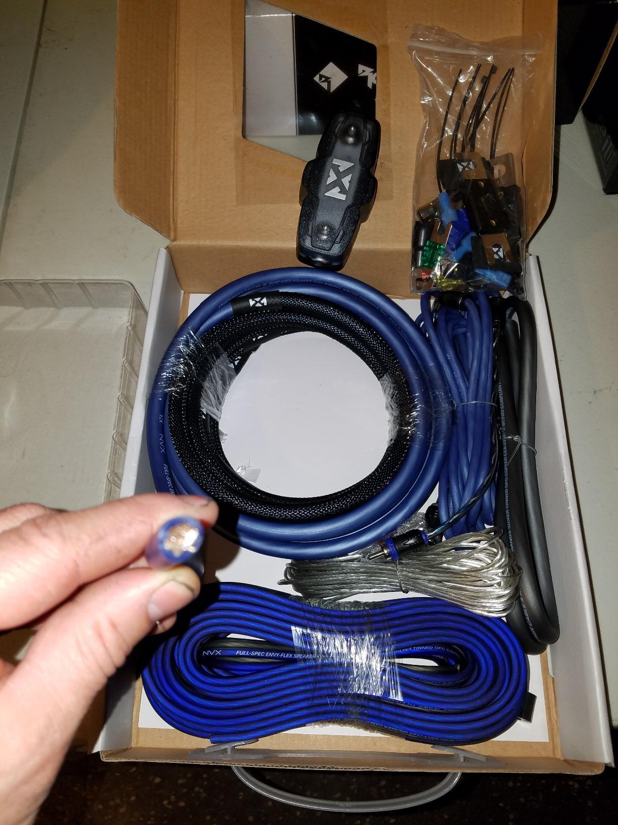 NVX Full Spec 4 Gauge AWG 100% OFC Complete 2-Channel Amplifier Wiring Kit with RCA Cable - XKIT42 customer photo 1