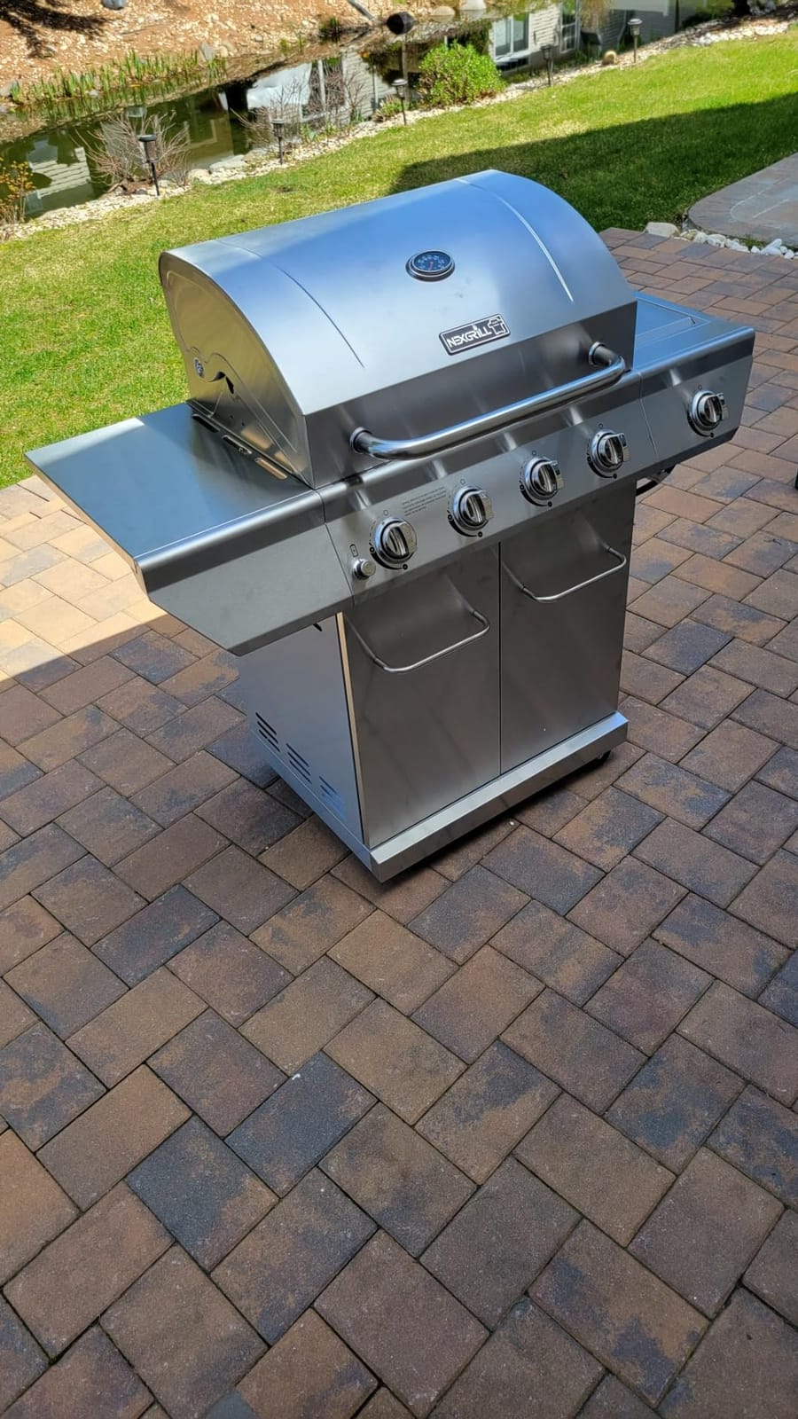 Nexgrill Propane 4 Burner Gas Grill, Stainless Steel Body with Side Burner | Offers 60000 BTUs, Built-In Thermometer, Electronic Ignition, 626 Sq In Cooking Space, Double-door Cabinet, Perfect for BBQ customer photo 1