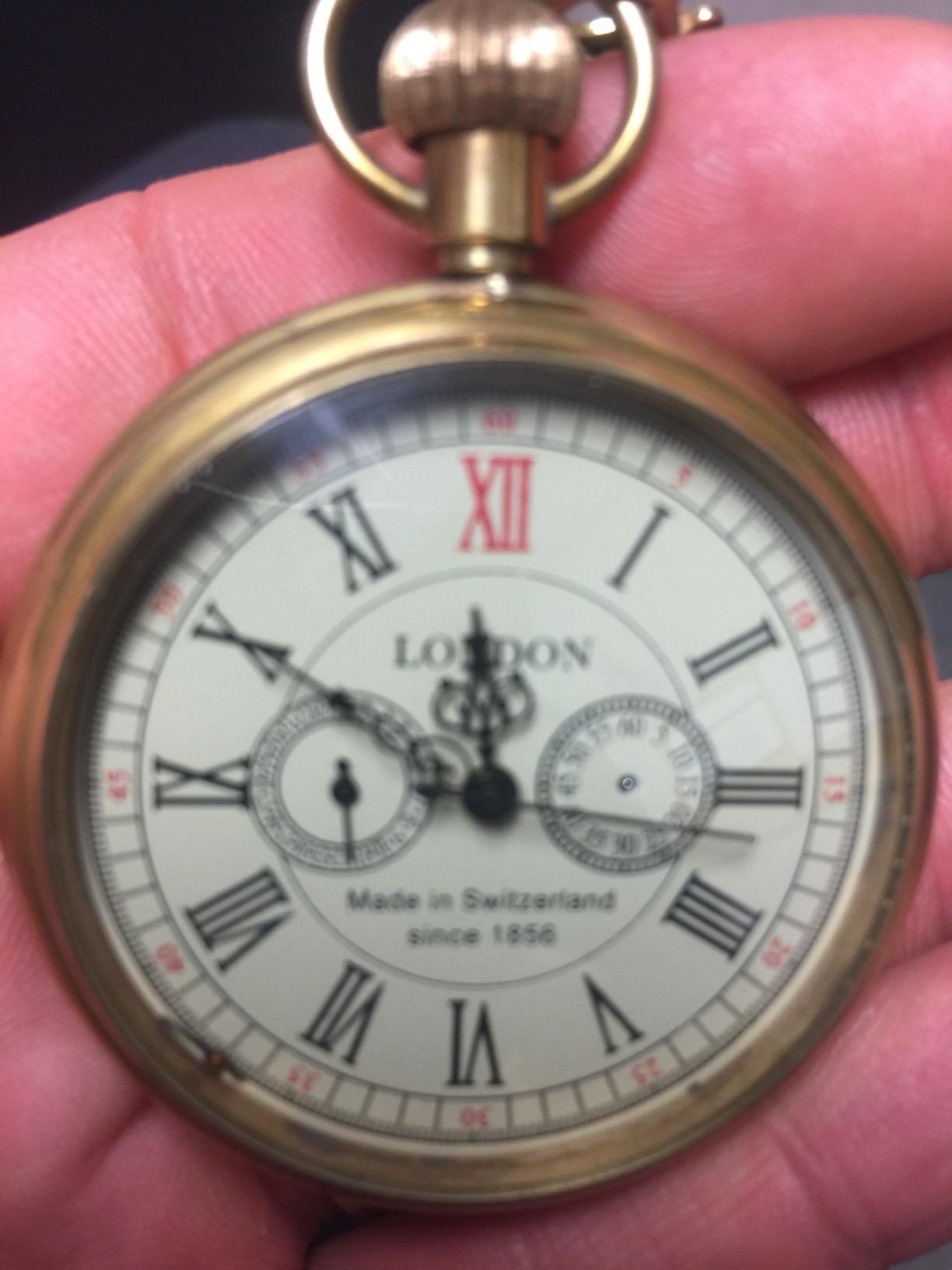 VIGOROSO Classic Mechanical Pocket Watches for Men Pocket Watch with Chain customer photo 2