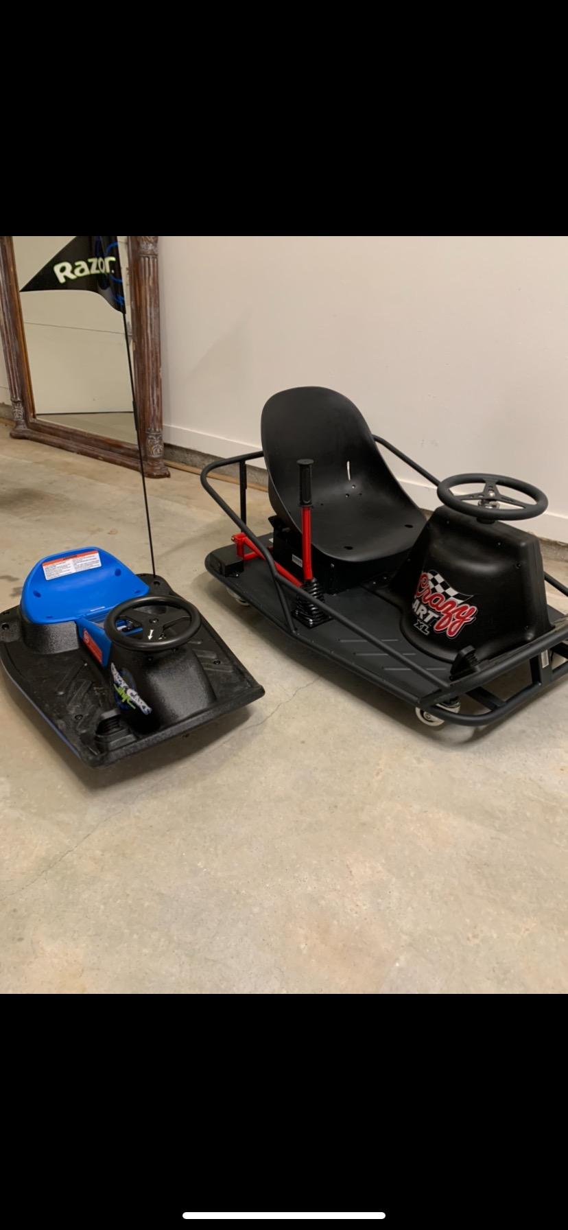Crazy Cart XL Go Kart | Electric Drift Cart | Iconic Wheeled Ride-On For Adults Age 16+ | Advanced Rider Performance | 500W/36V Motor | Up To 14 MPH, 40 Mins; 240 Lbs customer photo 2