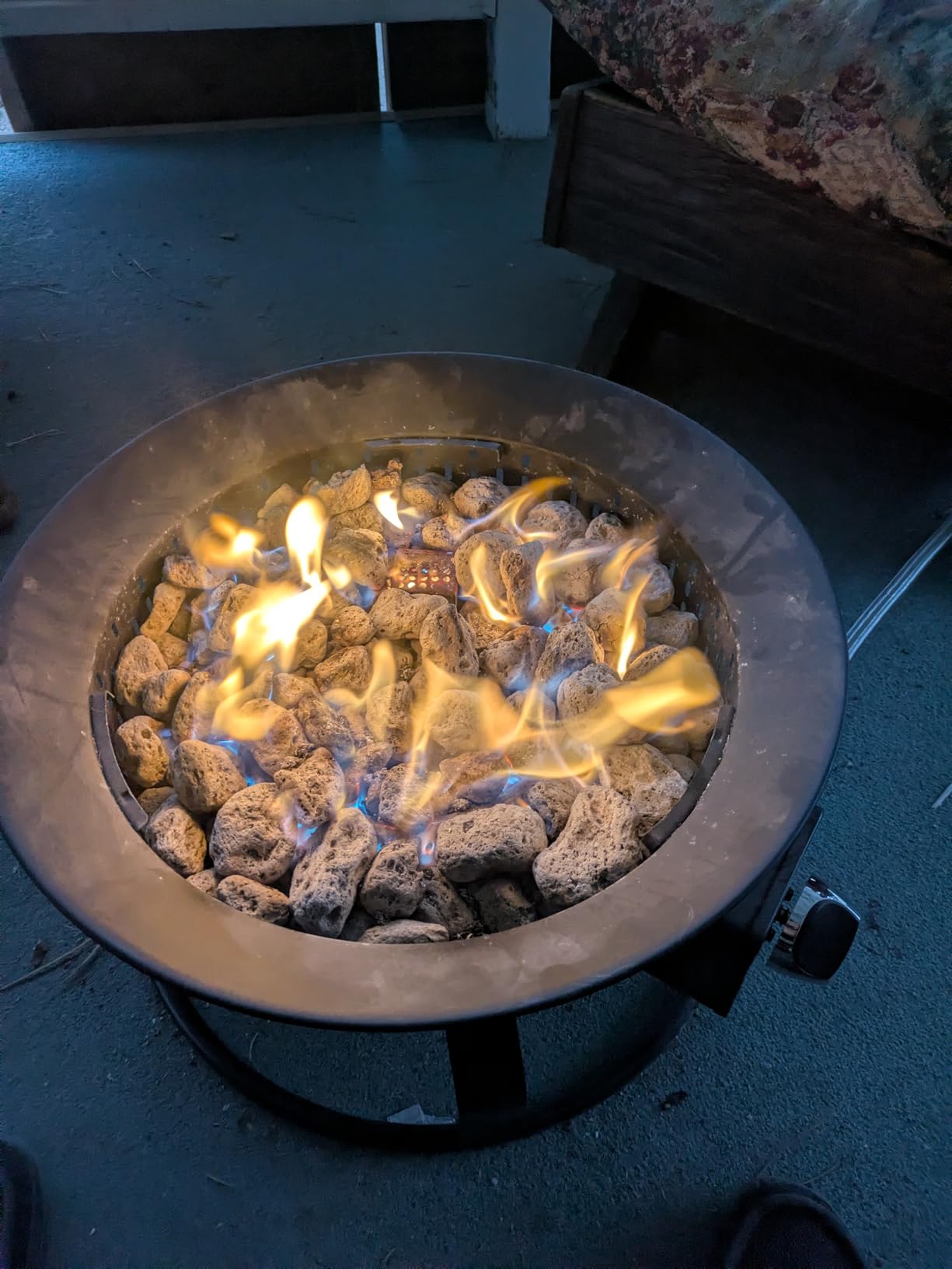 GasBRUH Outdoor Portable Propane Fire Pit, 19-Inch, 60,000 BTU with Cover & Carry Kit, Camping Propane Fire Pits, Gas Firebowl, Portable Gas Fire Pit for Outside Patio, Backyard, Camping, RV, Deck, Tailgating customer photo 2
