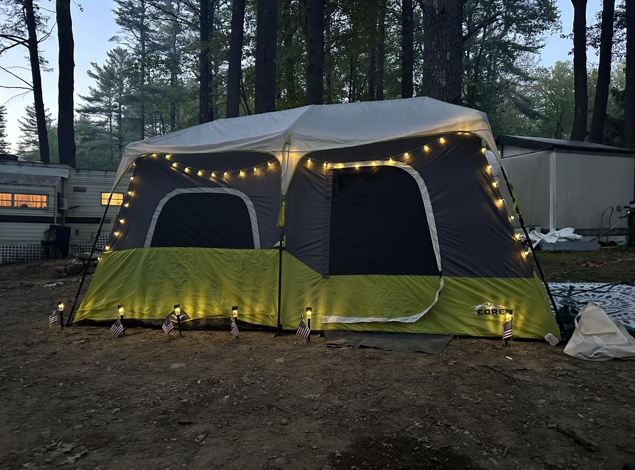Core 9 Person Instant Cabin Tent - 14' x 9', Green (40008) customer photo 2