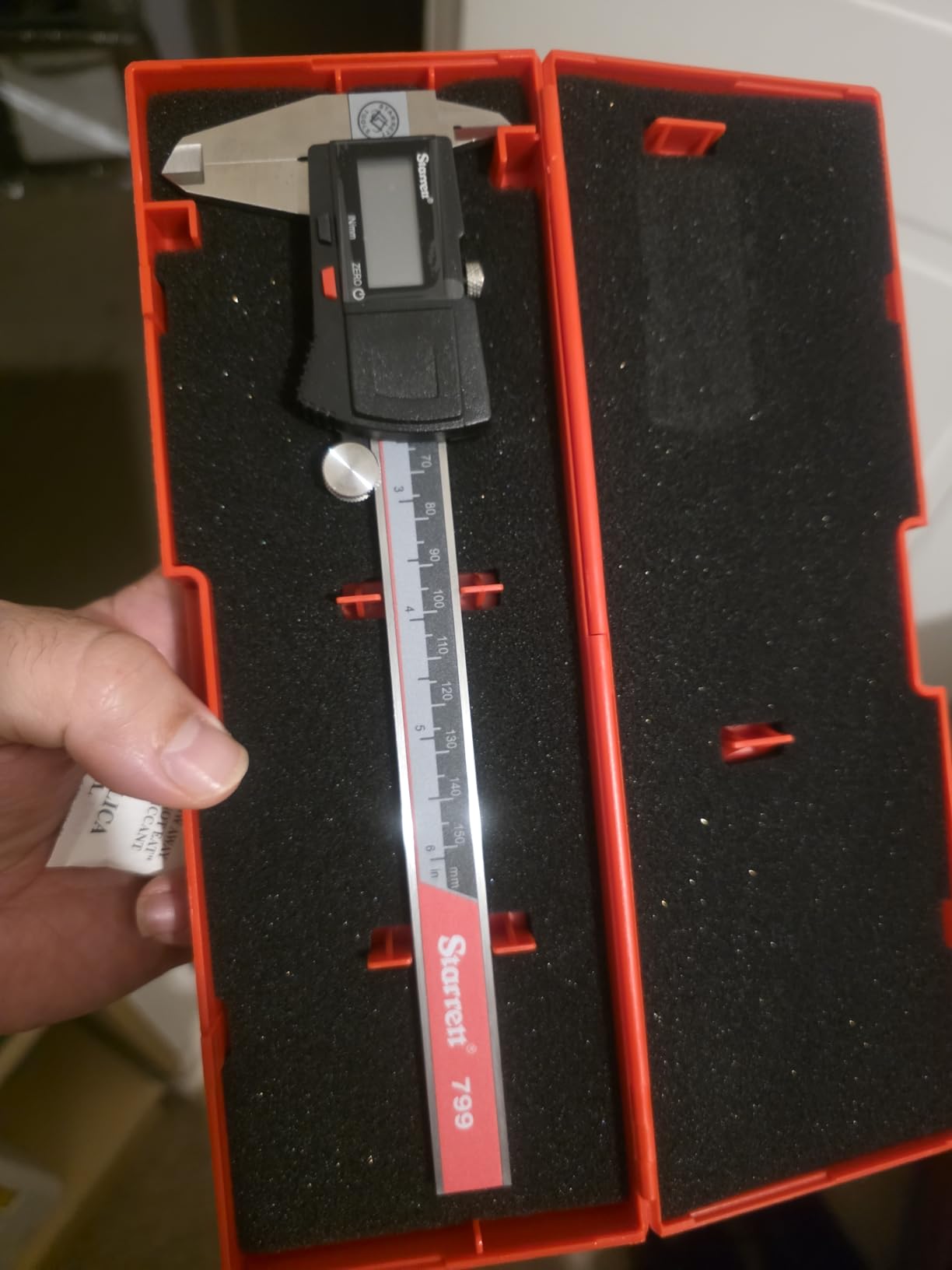 Starrett Stainless Steel Electronic Slide Caliper - 0-6