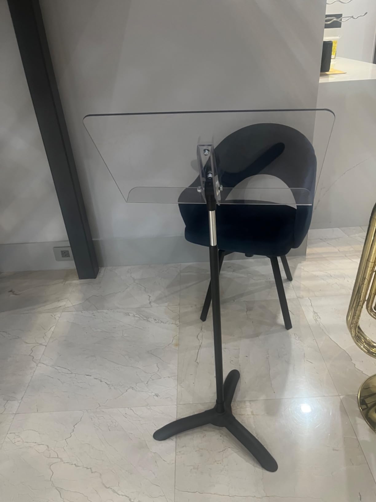Manhasset Symphony 48 Clear Desk Stand Music (1SKB-CS22SKB) | Clear Desk Sheet Music Stand, Adjustable Height, Durable Portable Design, Classrooms, Rehearsals and Performances customer photo 1