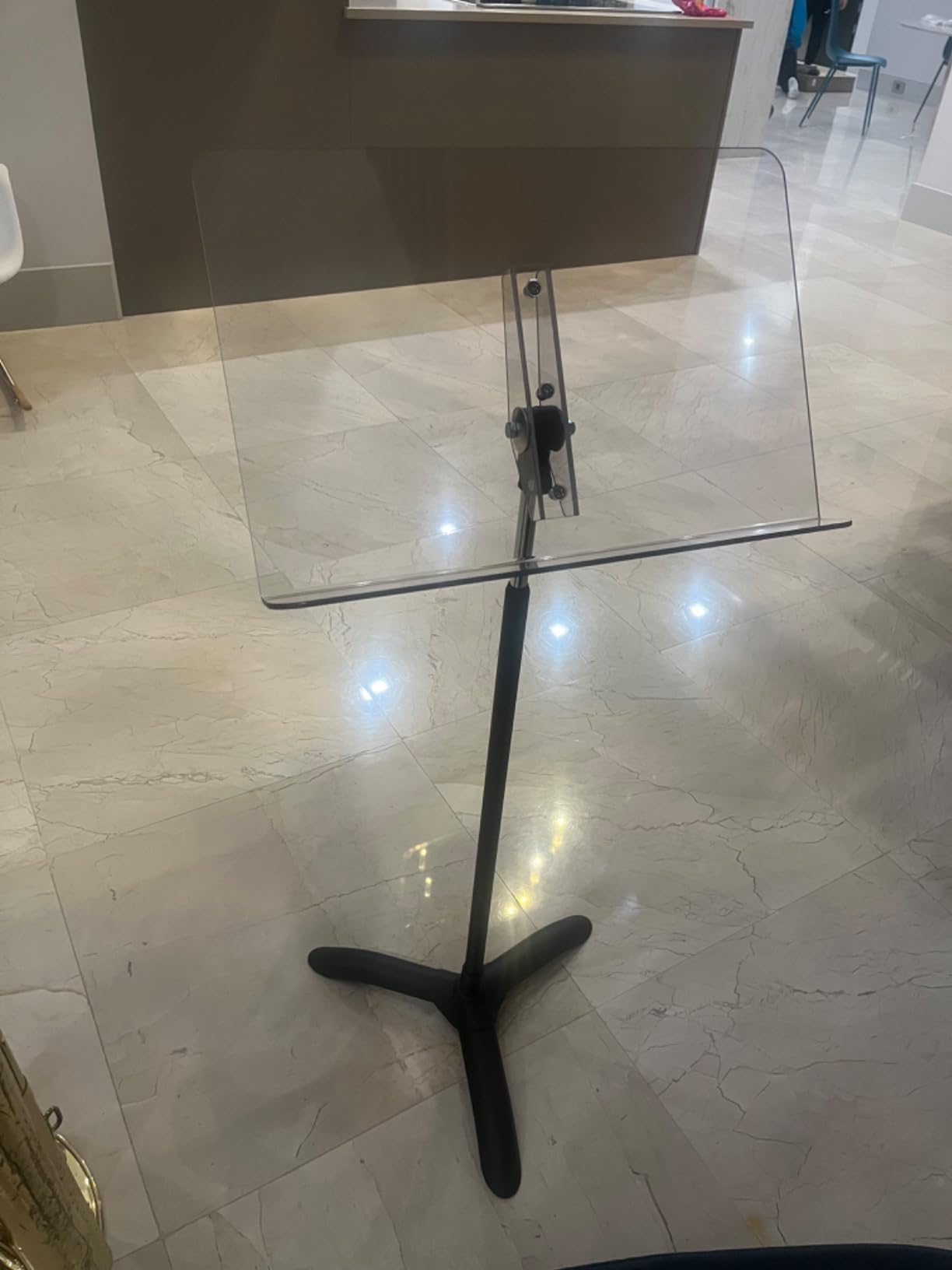 Manhasset Symphony 48 Clear Desk Stand Music (1SKB-CS22SKB) | Clear Desk Sheet Music Stand, Adjustable Height, Durable Portable Design, Classrooms, Rehearsals and Performances customer photo 2