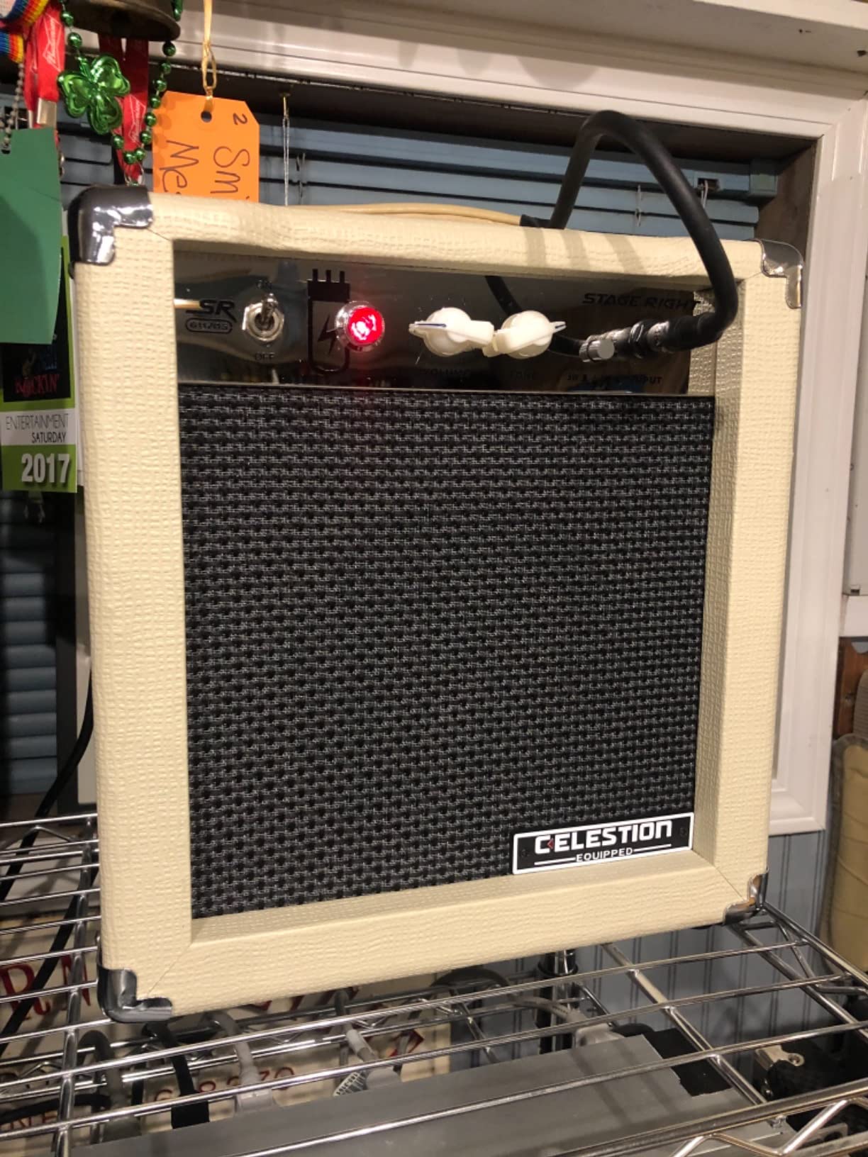 Monoprice 1x8 Guitar Combo Tube Amplifier with Celestion Super 8 Inch Speaker - Tan / Beige 5-Watt, 12AX7 Preamp, For All Electric Guitars - Stage Right Series customer photo 2