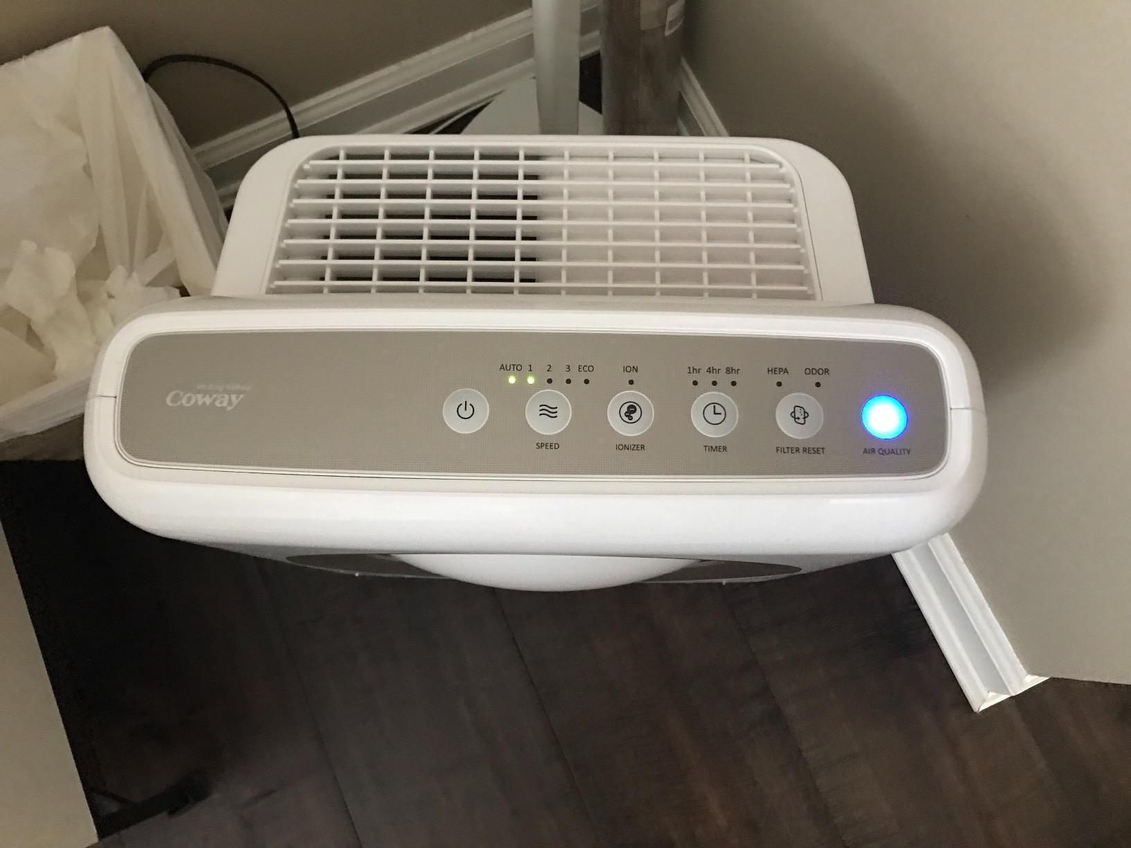 Coway Airmega AP-1512HH(W) True HEPA Purifier with Air Quality Monitoring, Auto, Timer, Filter Indicator, and Eco Mode, 16.8 x 18.3 x 9.7, White customer photo 2